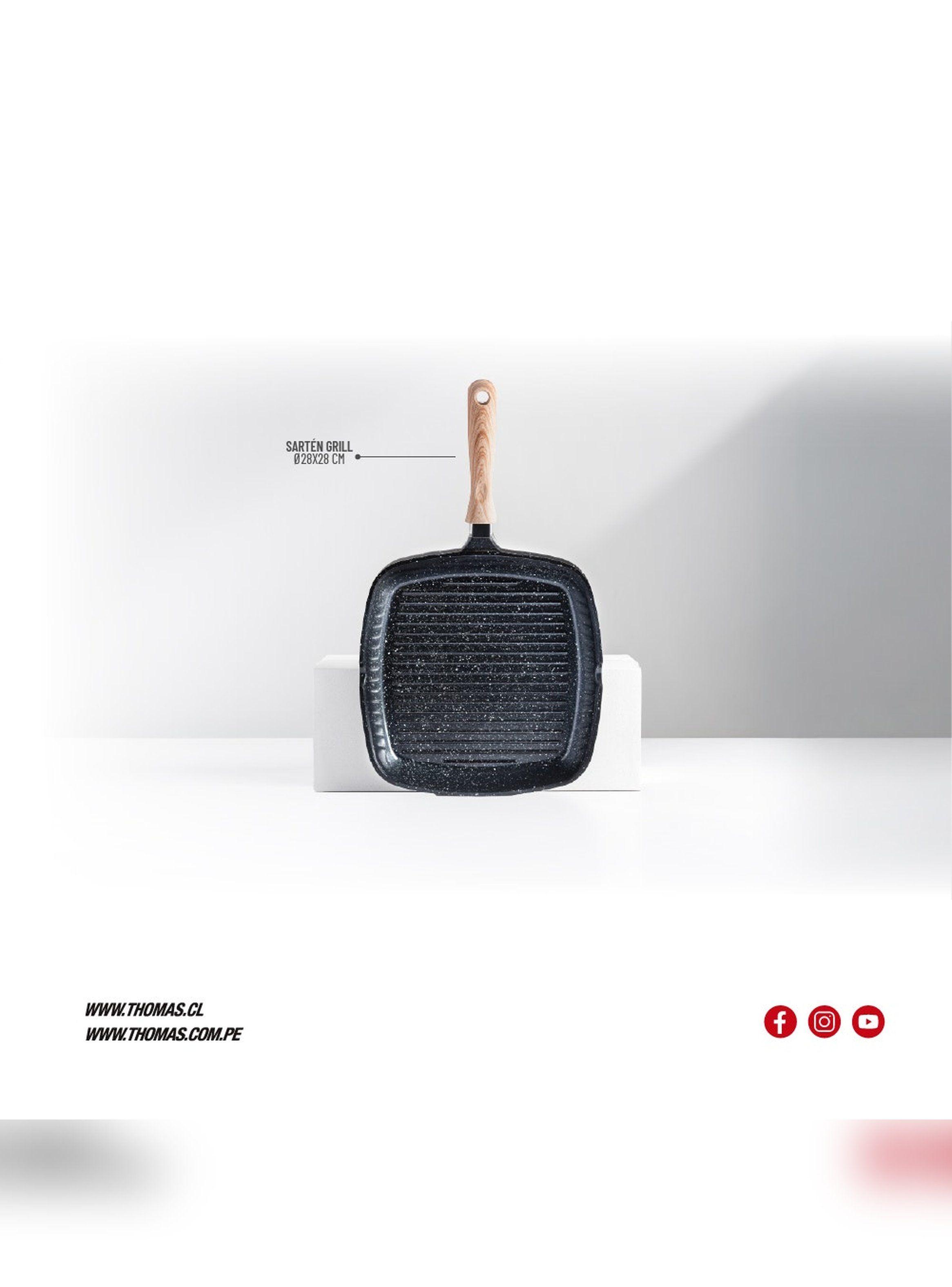 Sartén Grill Thomas TH-MS28NM 28 cm Plancha Parrilla Asador-1