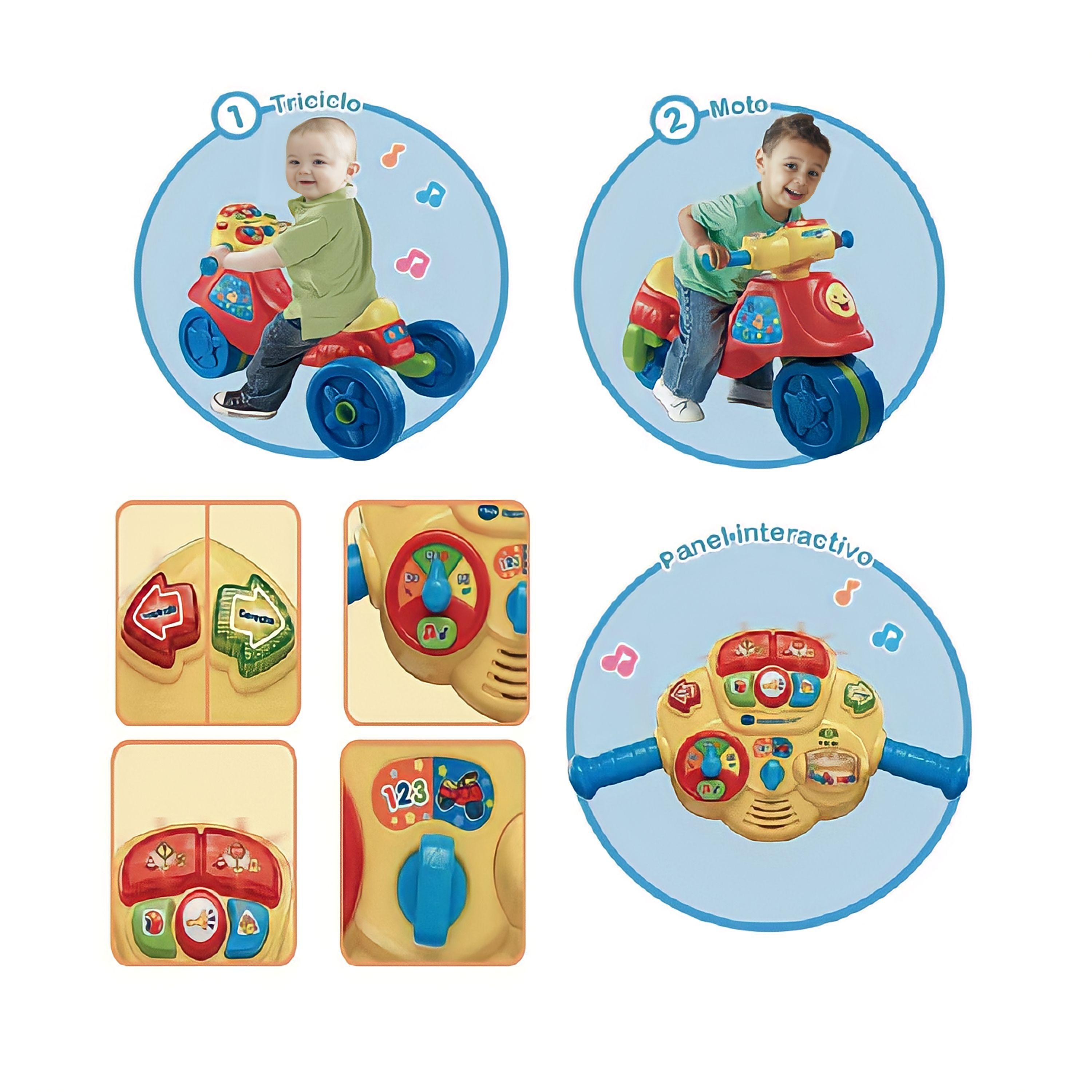 Moto triciclo infantil 2 en 1 -2