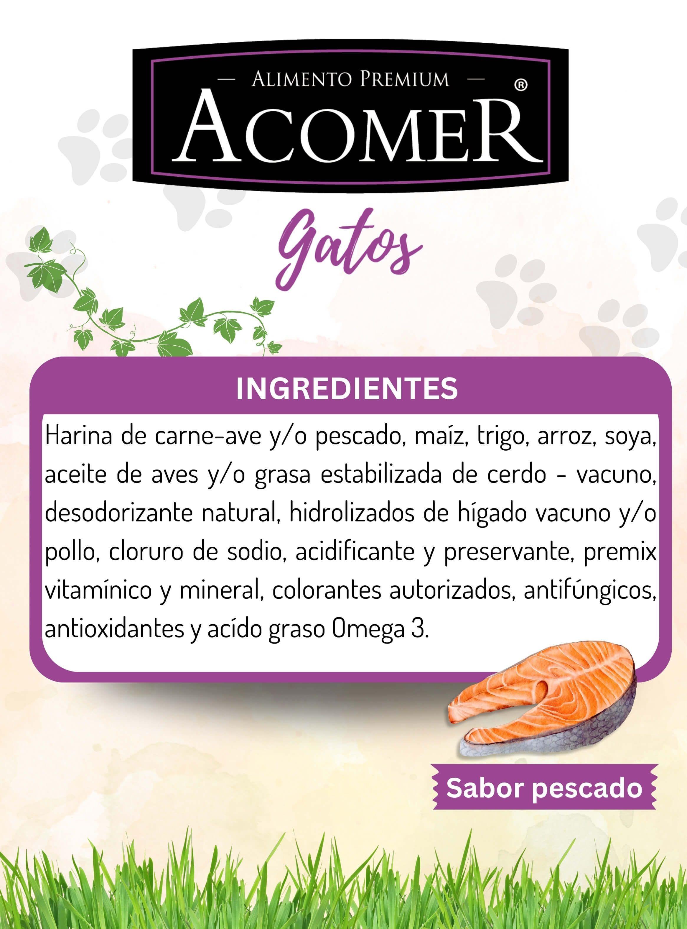 Alimento Acomer para gato 10Kg-3