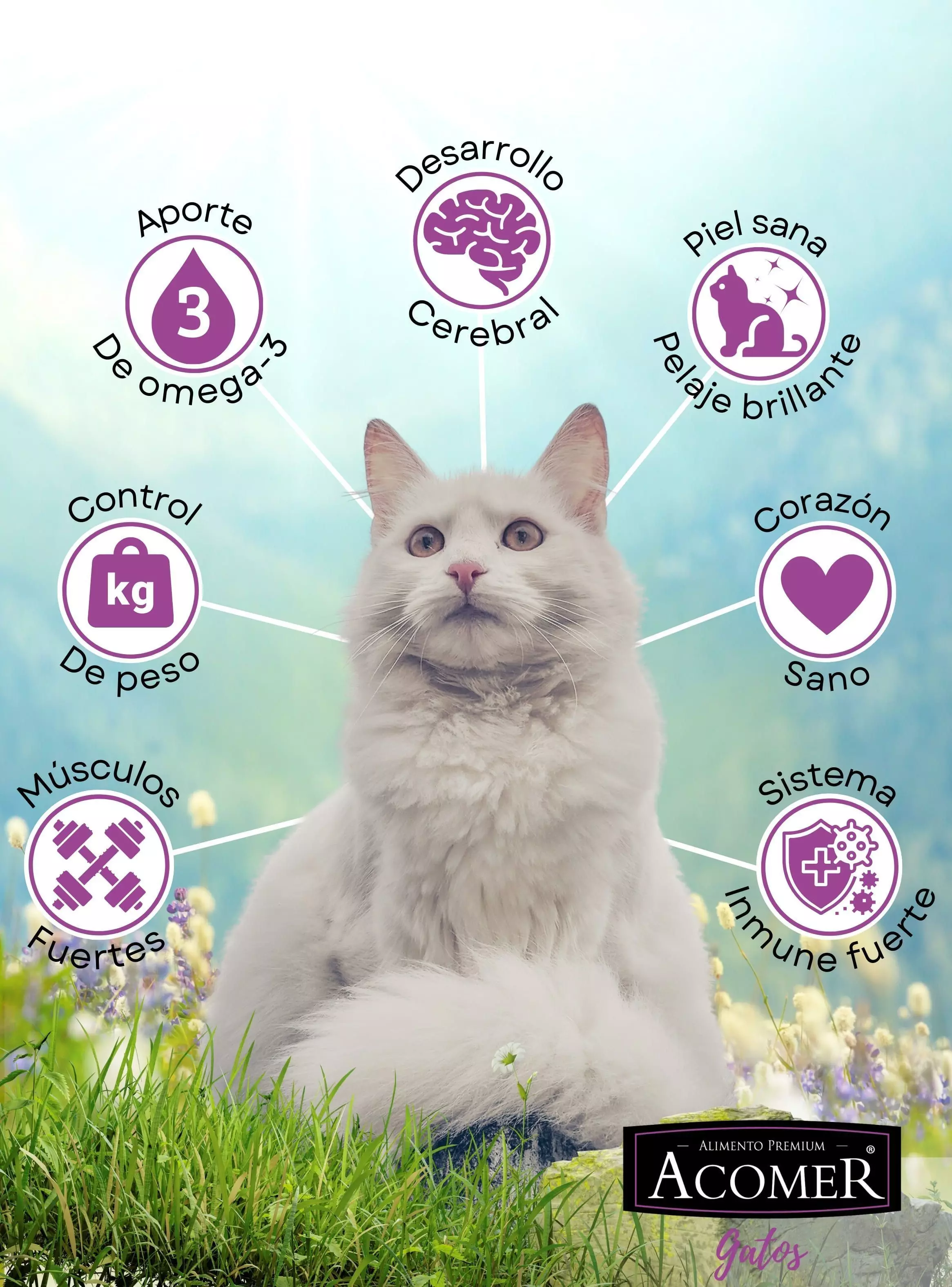 Alimento Acomer para gato 10Kg-2