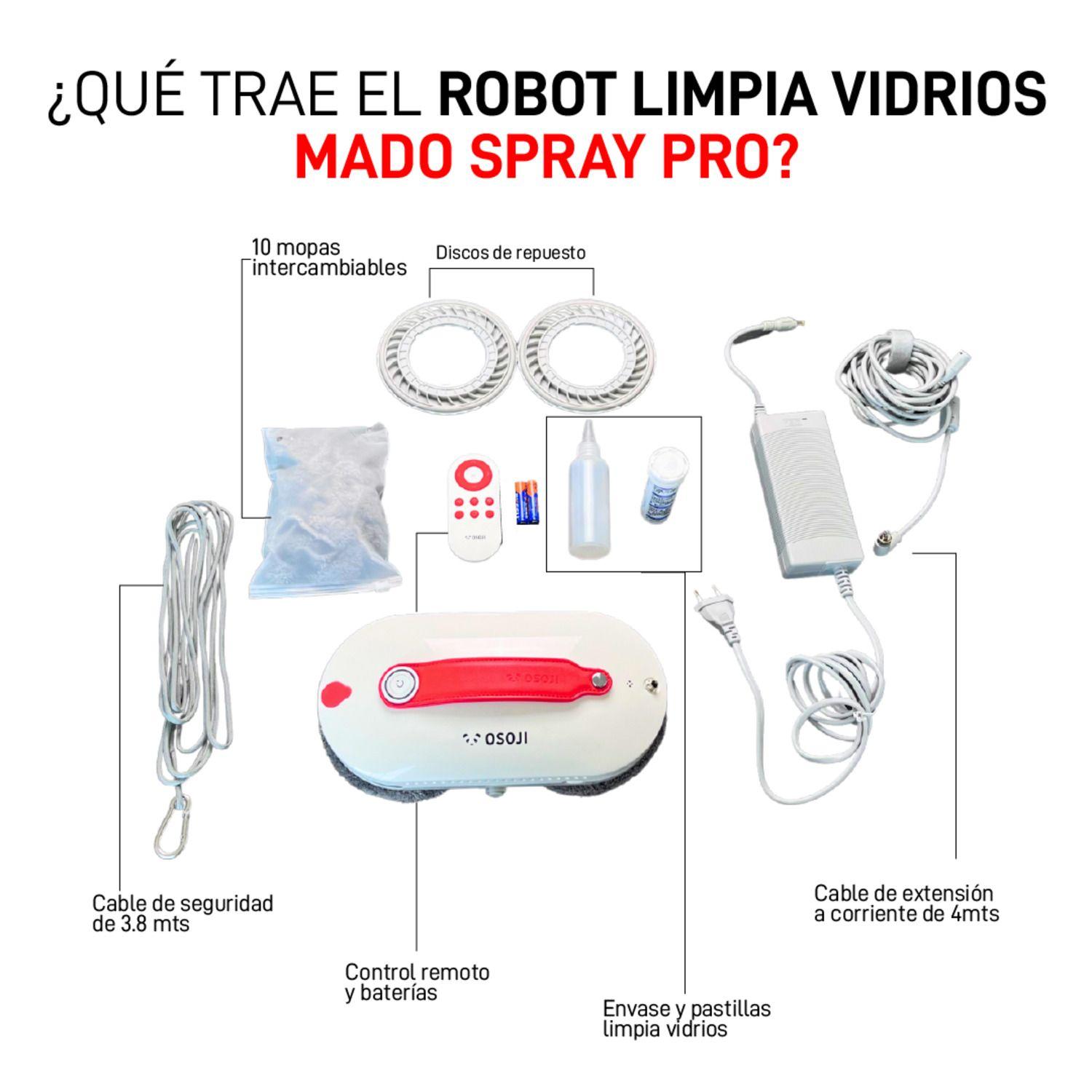 Robot Limpia Vidrios Osoji Mado Spray Pro-5