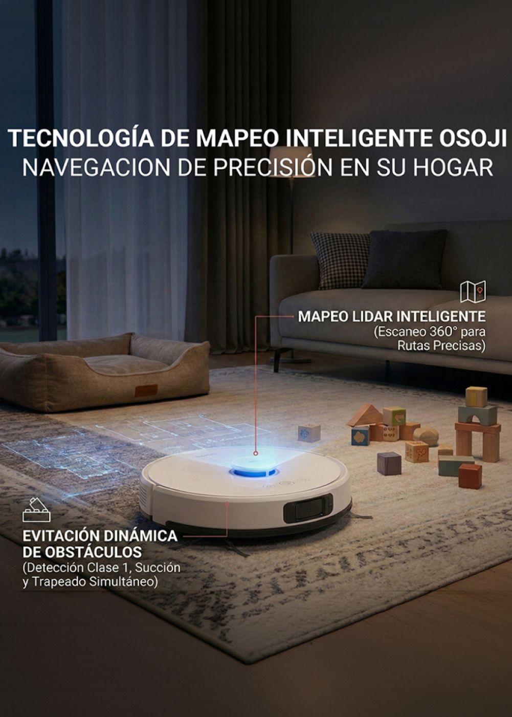 Osoji D2000 Pro - Robot Aspiradora y Trapeadora-6