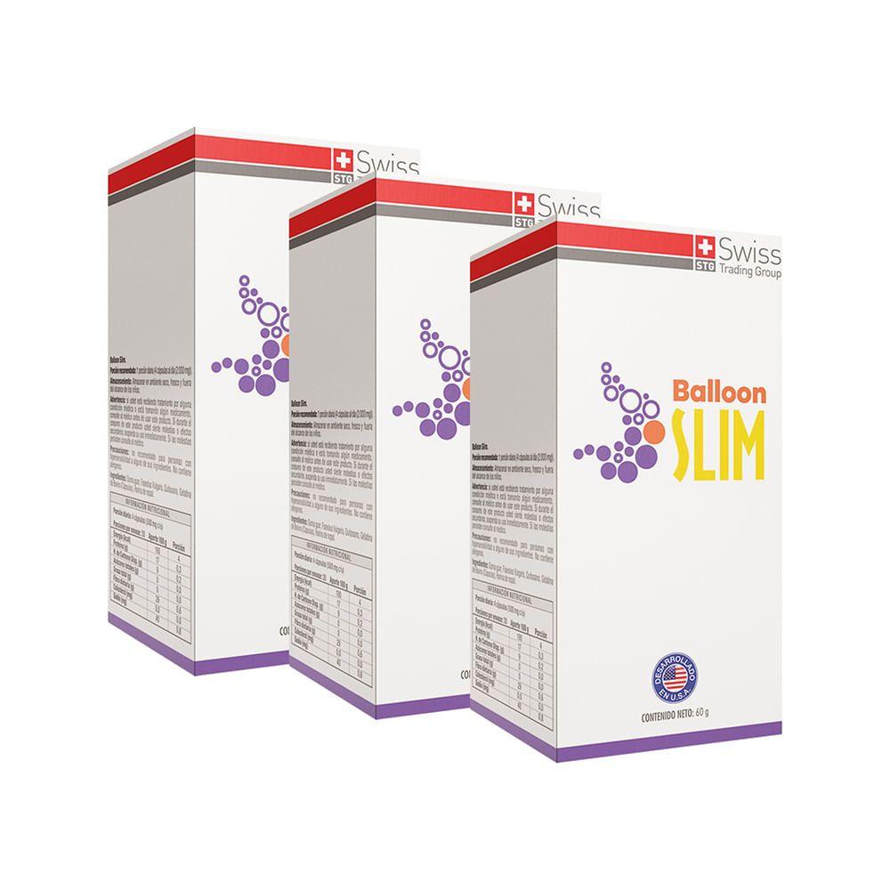 Balloon Slim Suplemento 3 Frascos con 120 Capsulas cada uno-1
