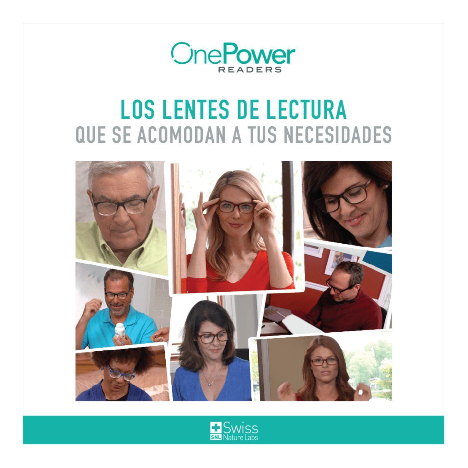 Set de 2 Anteojos, Lentes One Power Readers de Color Marrón + Lentes de Sol-3