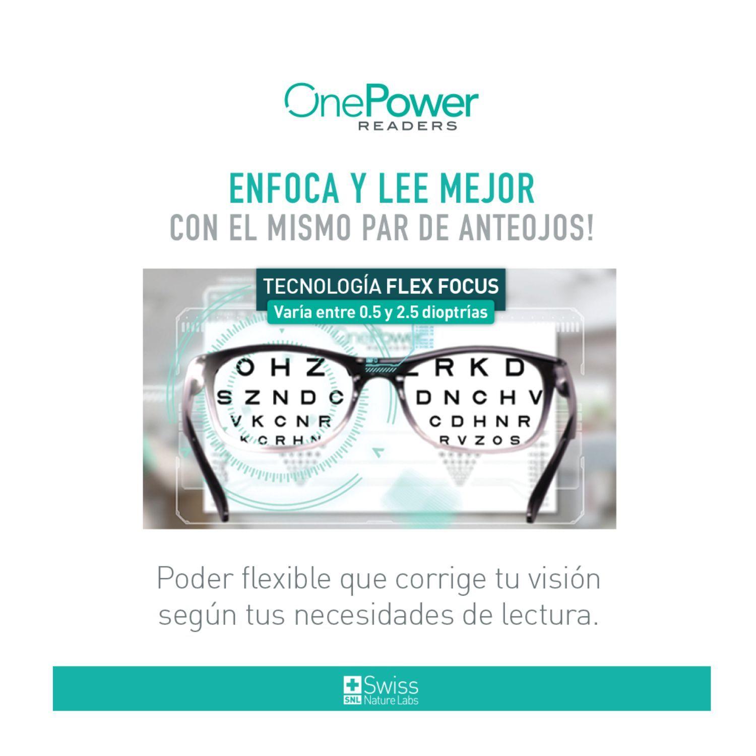 Set de 2 Anteojos, Lentes One Power Readers de Color Marrón + Lentes de Sol-4