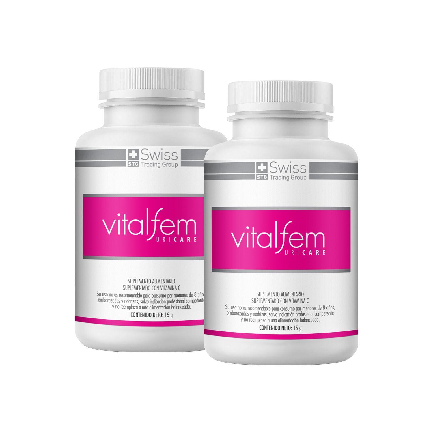 Vitalfem Uricare 2 Frascos con 30 capsulas c/u-1
