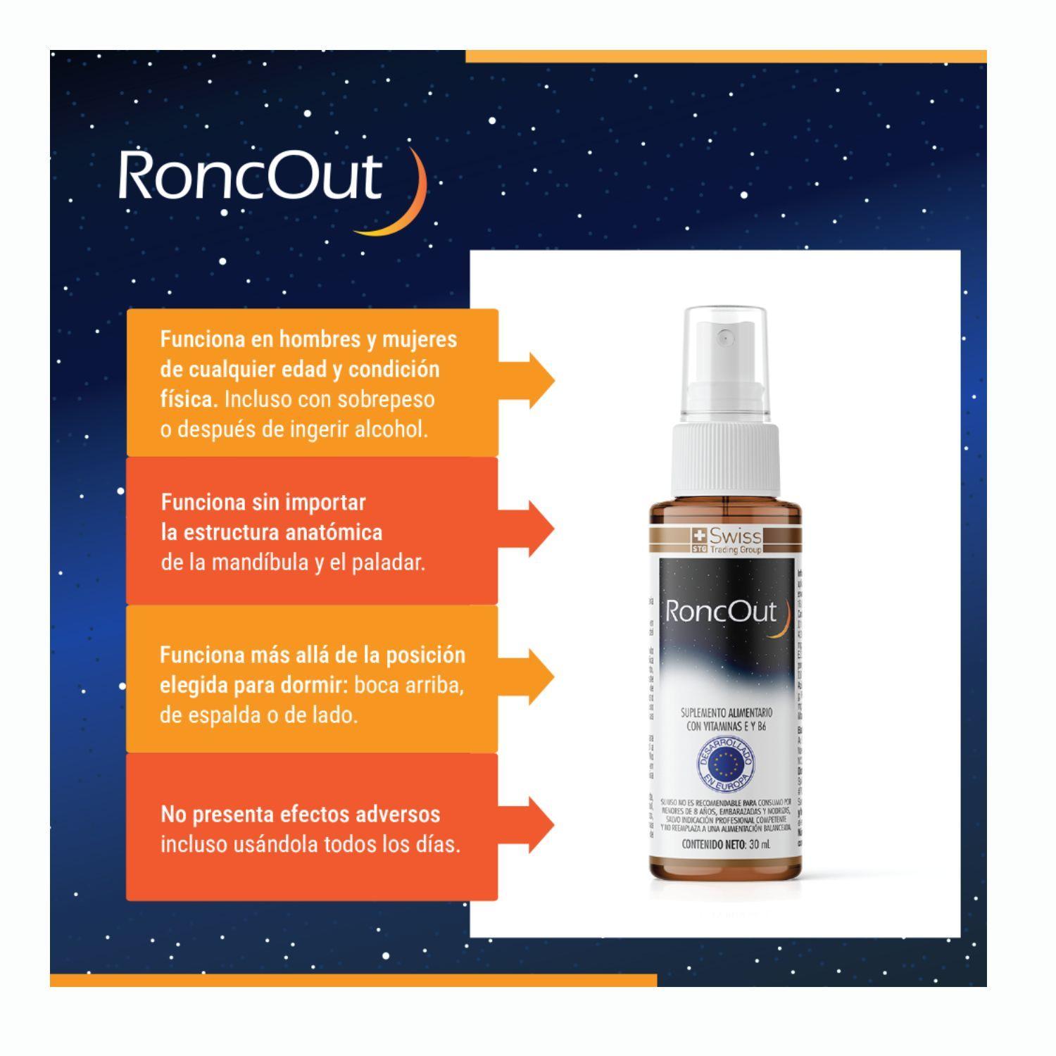 Suplemento Alimenticio Ronc-Out en Spray Para los Ronquidos 90 mL-6