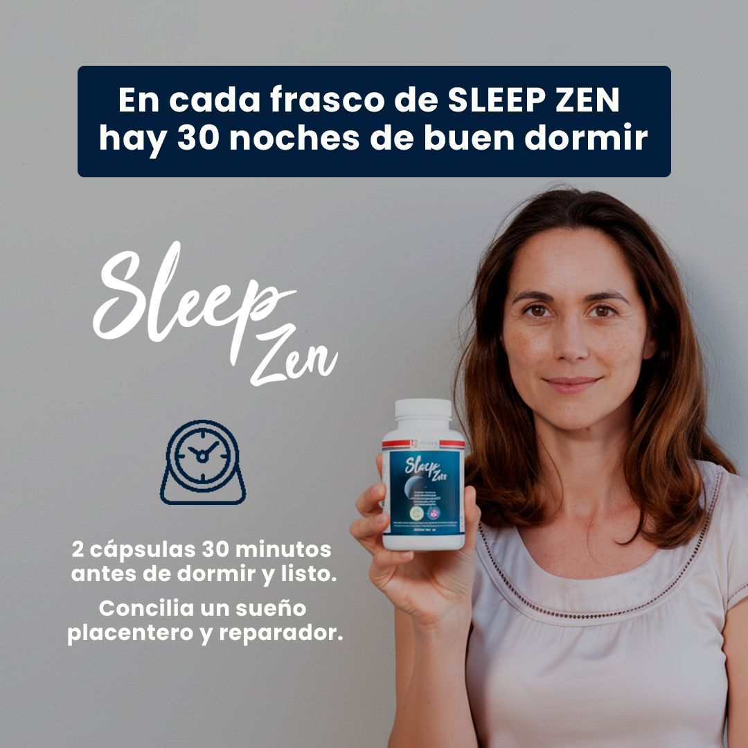 Pack x 2 Suplemento Alimenticio Sleep Zen Con Magnesio Vitaminas B6 y B12 Contra el Insomio 60 caps-3