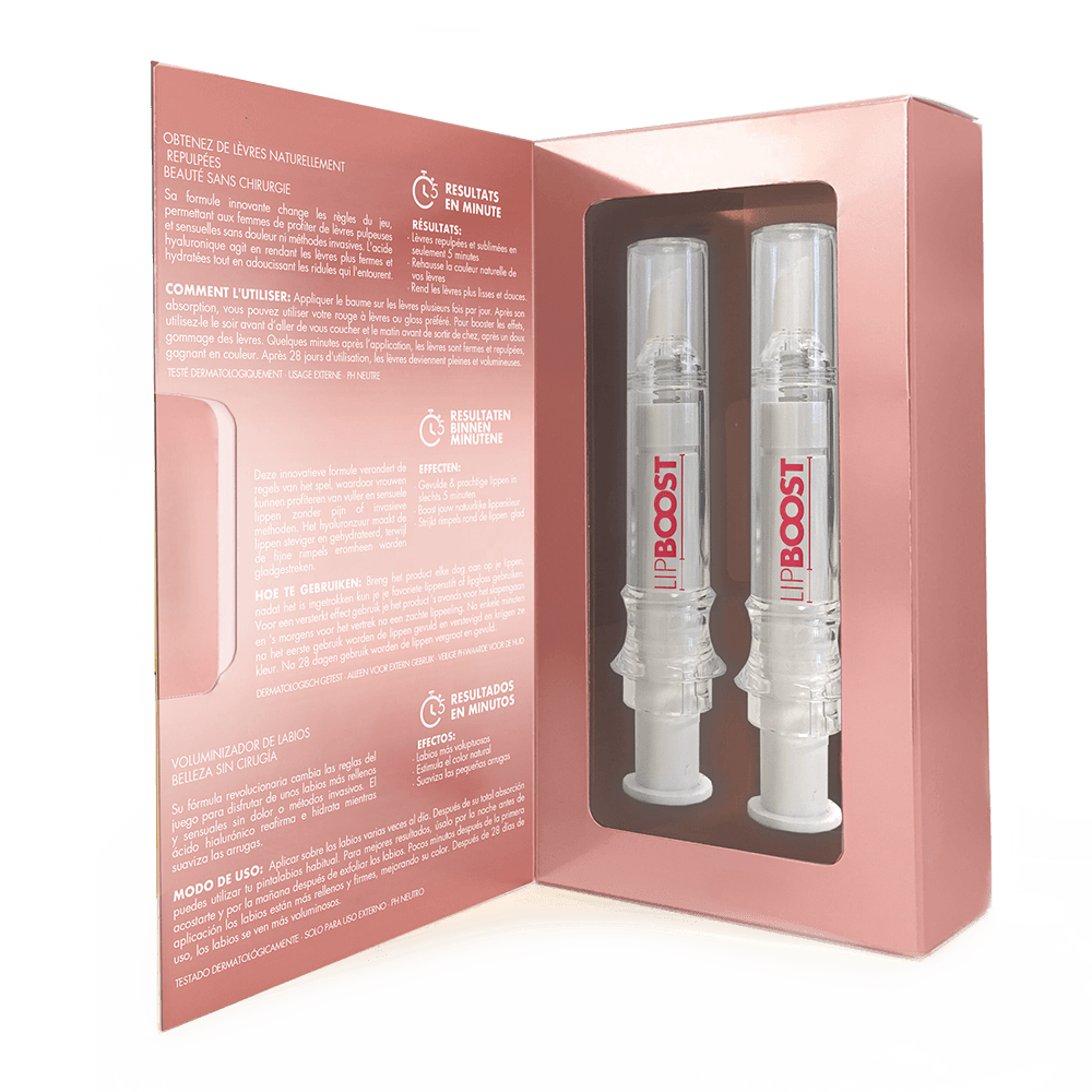 Lip Boost - 2 Estuches con 2 frascos (2 Meses)-1
