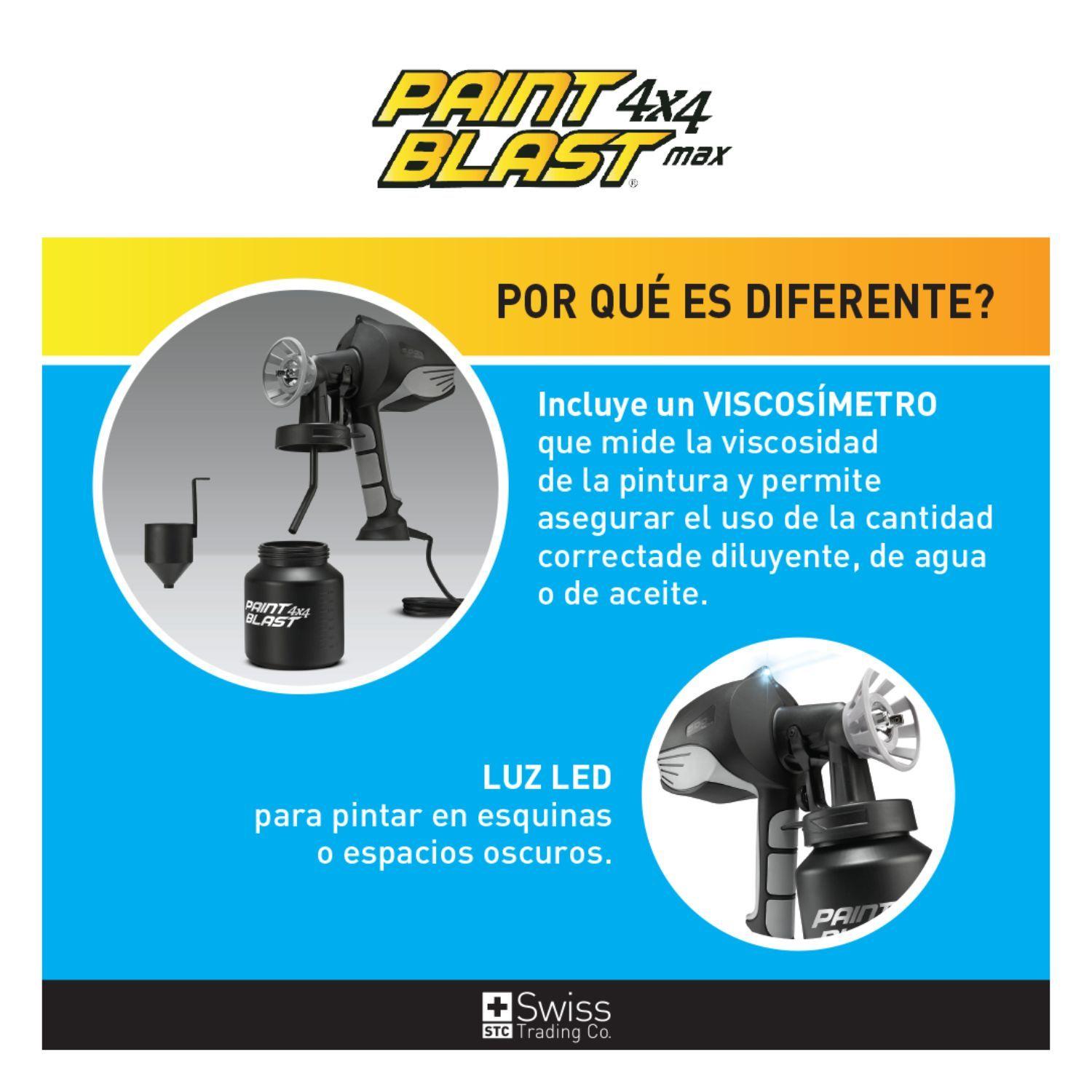 Equipo Pistola Electrica Para Pintar Paint Blast 4x4 Max-5