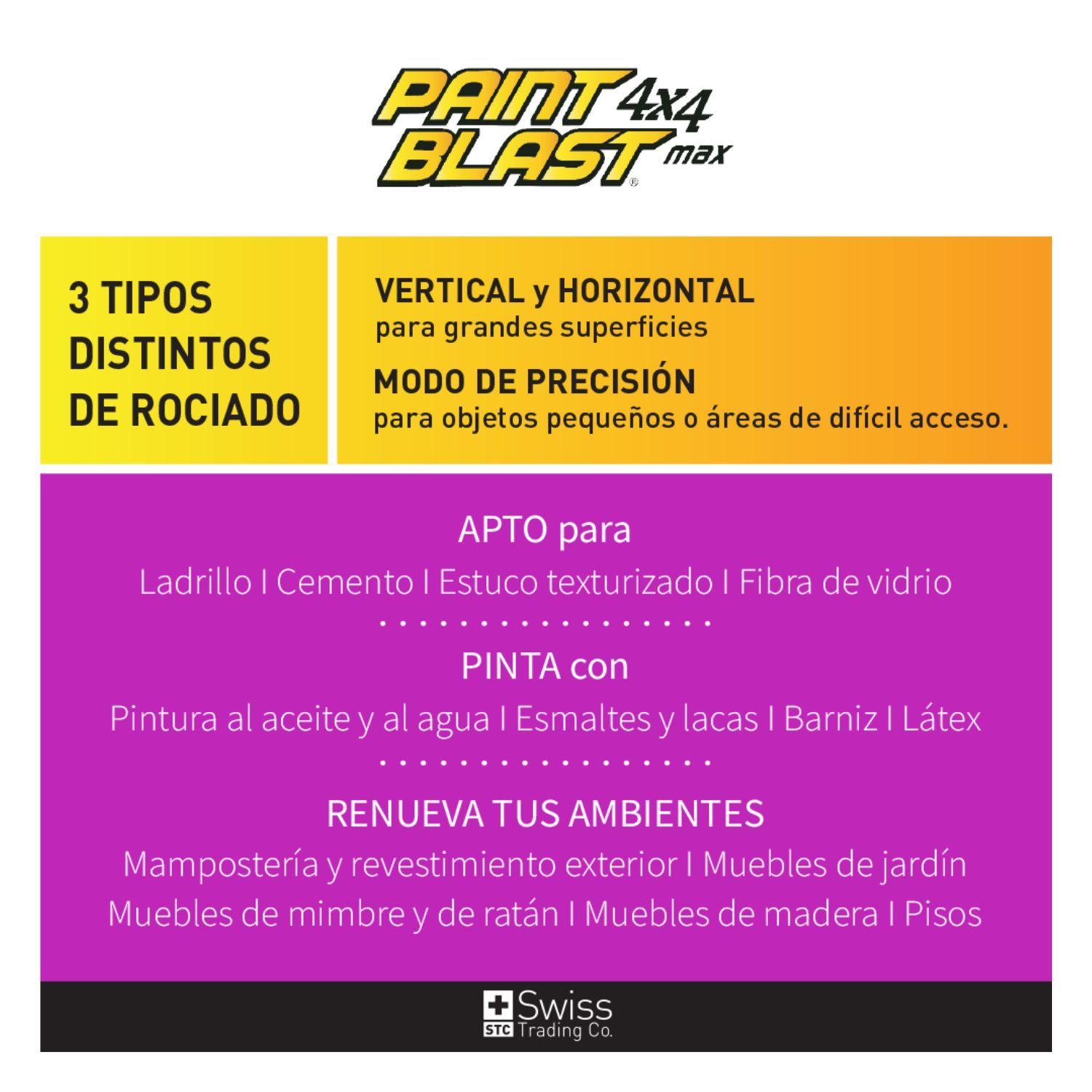 Equipo Pistola Electrica Para Pintar Paint Blast 4x4 Max-6