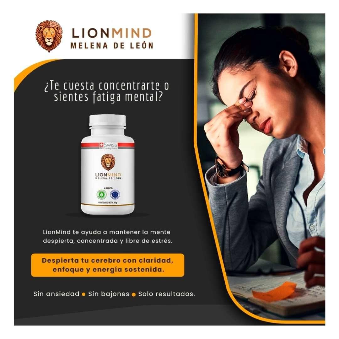 Pack x 2 Melena de León Suplemento Natural LionMind Activa tu Cerebro Memoria Hongo 4 meses-8