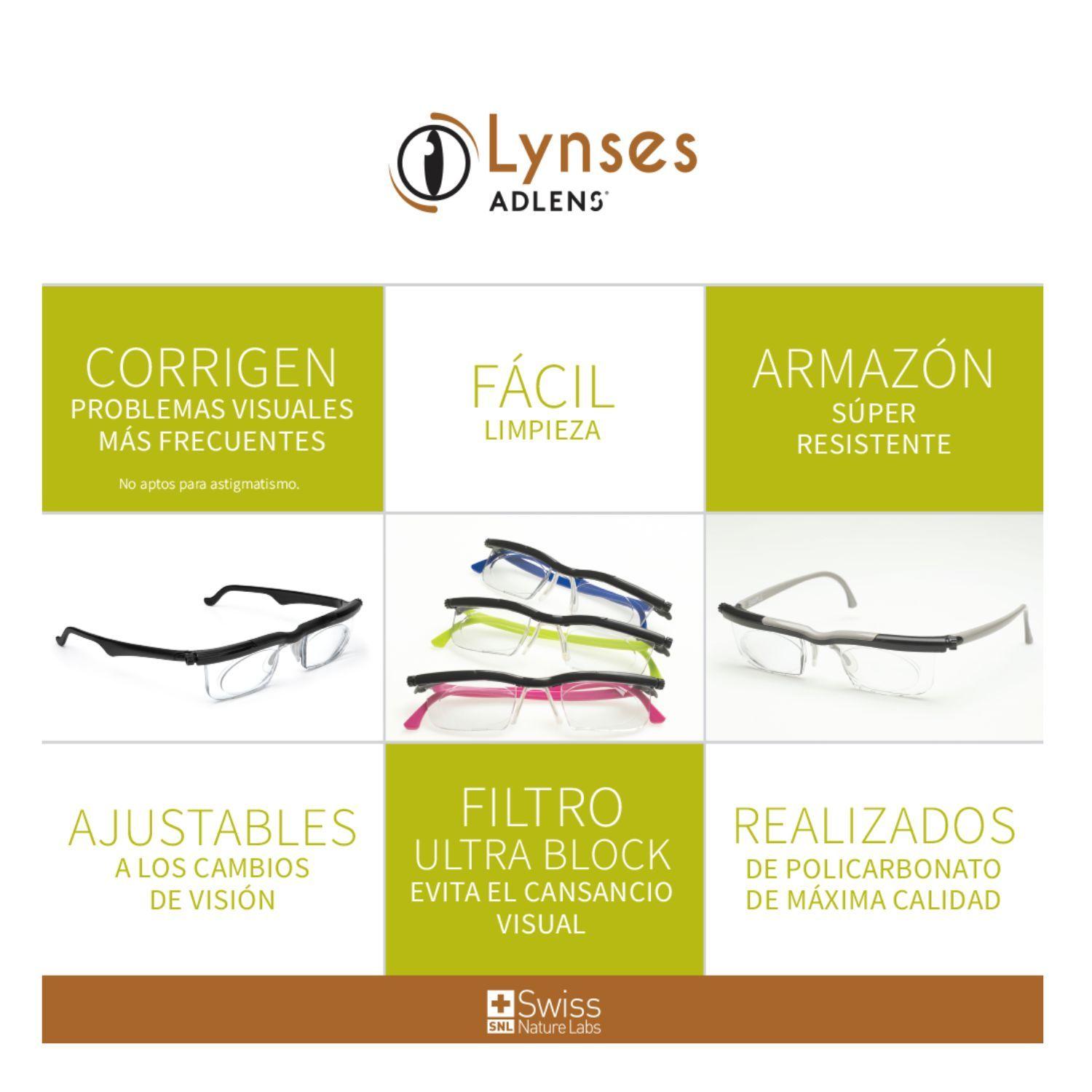 Anteojos Para Lentes, Ajustables Lynses Adlens Resistentes Con Filtro Ultra Block-4