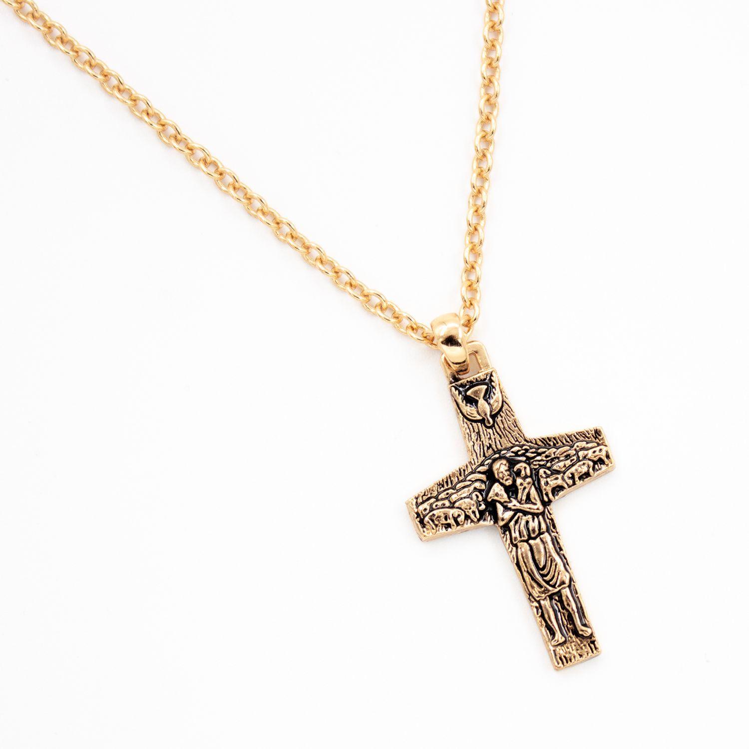Cruz del Buen Pastor Oro-0