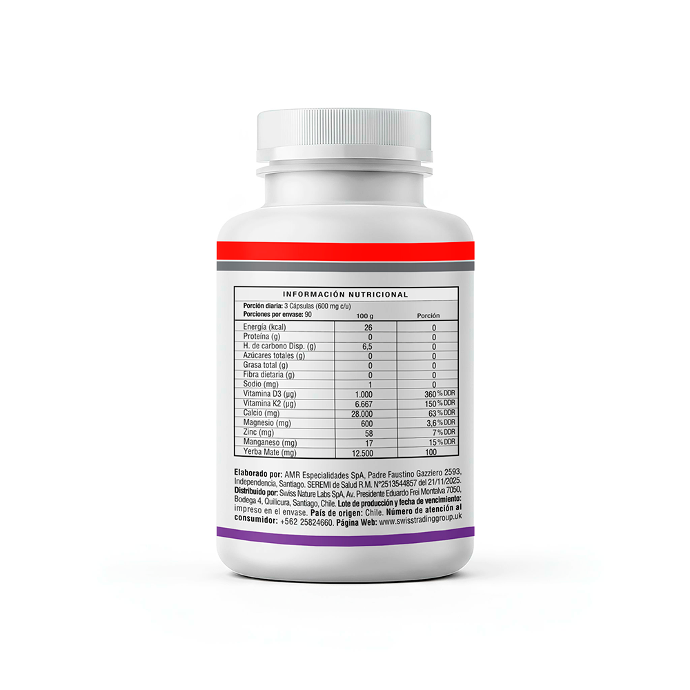 Fortalecedor de Huesos Calcio Vitamina D K2 Magnesio 90 Caps-1