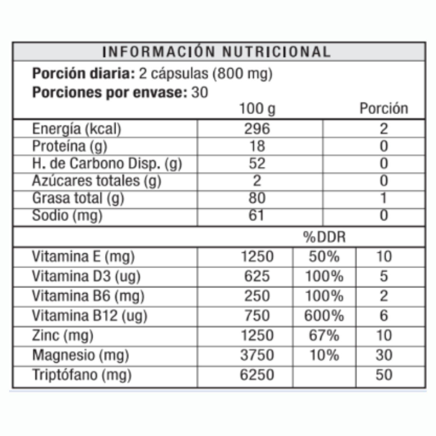 Pack x 3 Suplemento Alimenticio Sleep Zen Con Magnesio Vitaminas B6 y B12 Contra el Insomio 60 caps-2