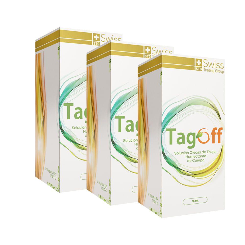 Tag Off 3 Estuches Con Un Frasco De 15 Ml cada uno-1