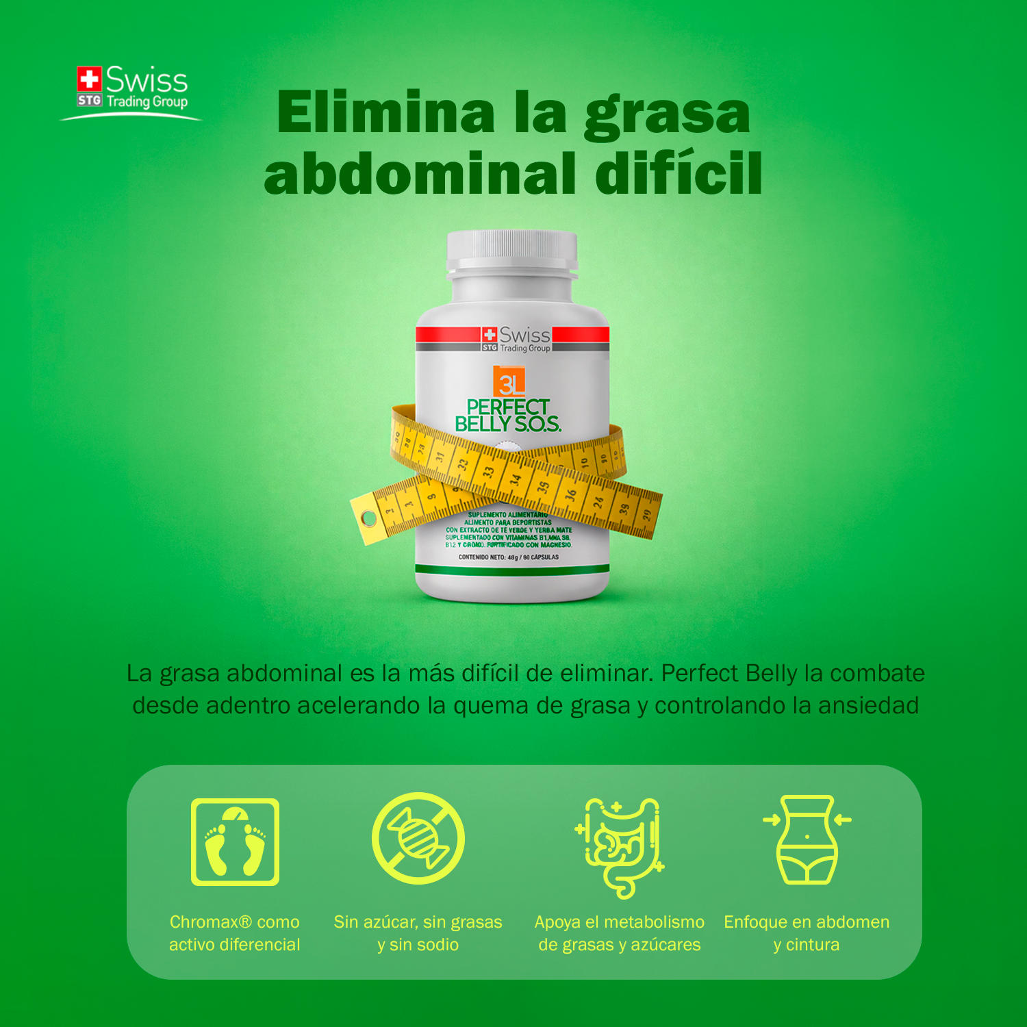 Reductor Grasa Abdominal Control 120 Caps-6