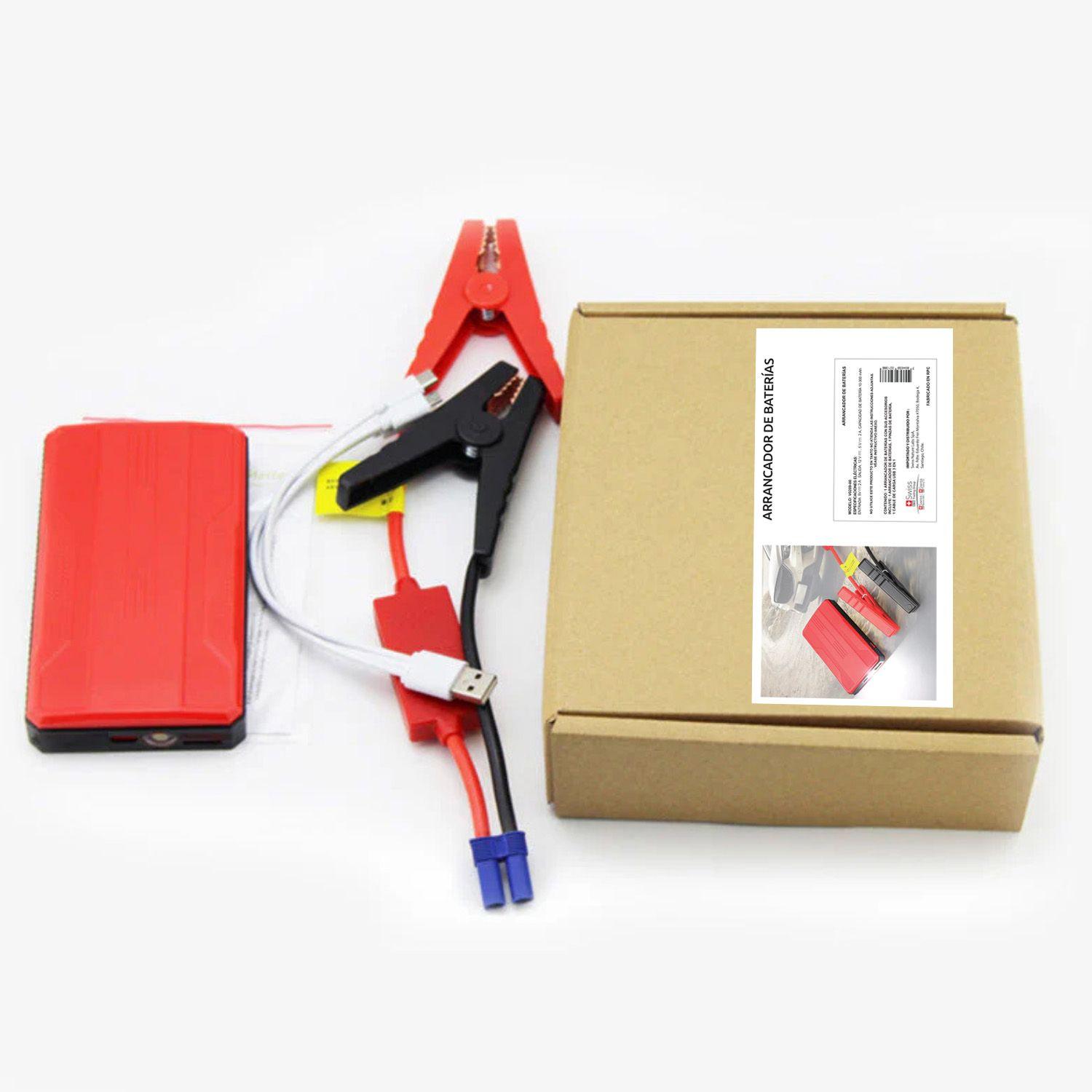 Partidor de Bateria para Autos Portatil Power Bank 12v con Linterna-2