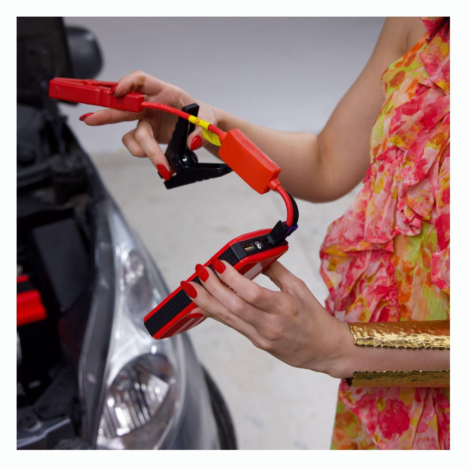 Partidor de Bateria para Autos Portatil Power Bank 12v con Linterna-7