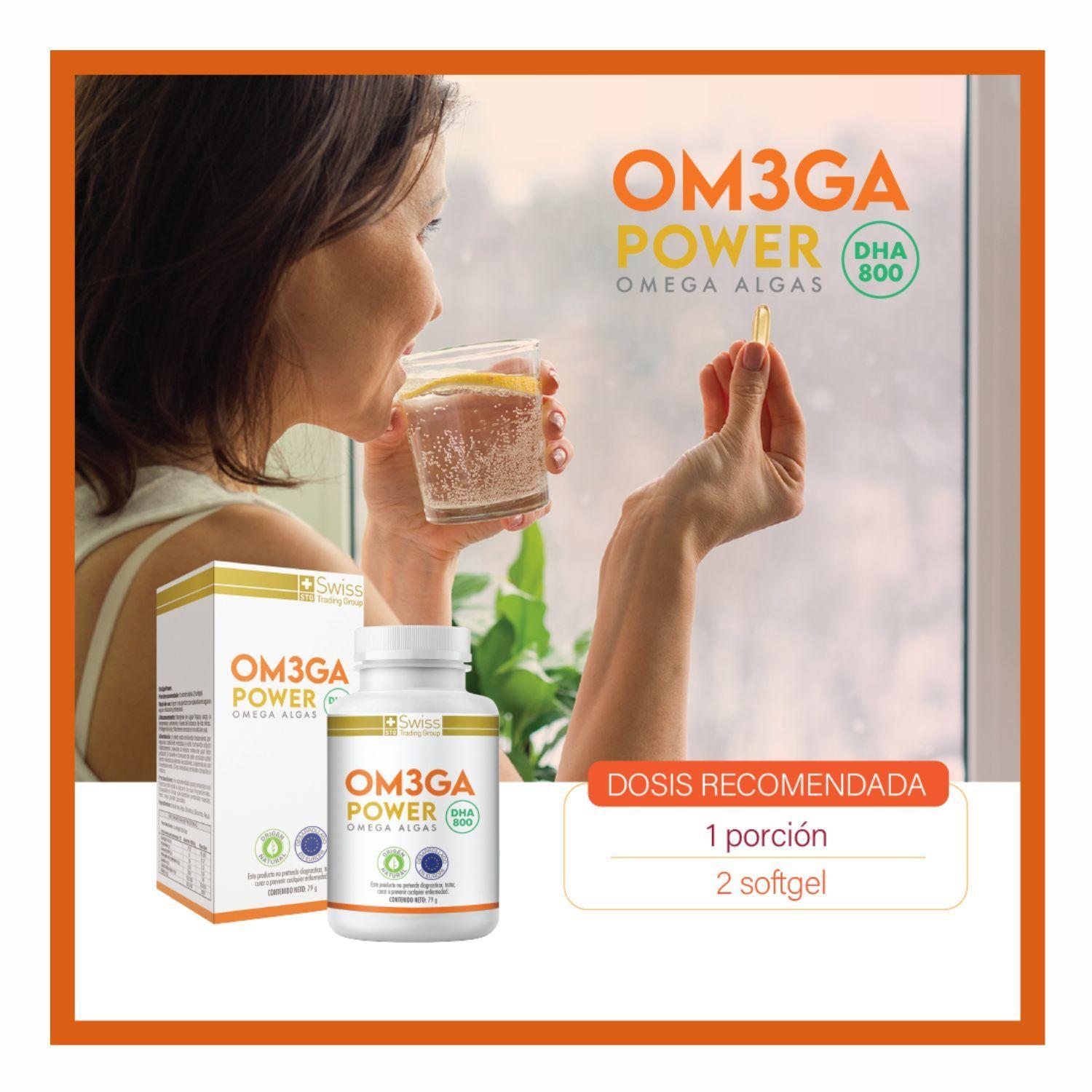 Pack 3 Suplemento Omega 3 Algas Marinas Reduce Colesterol DHA 800 mlg -6