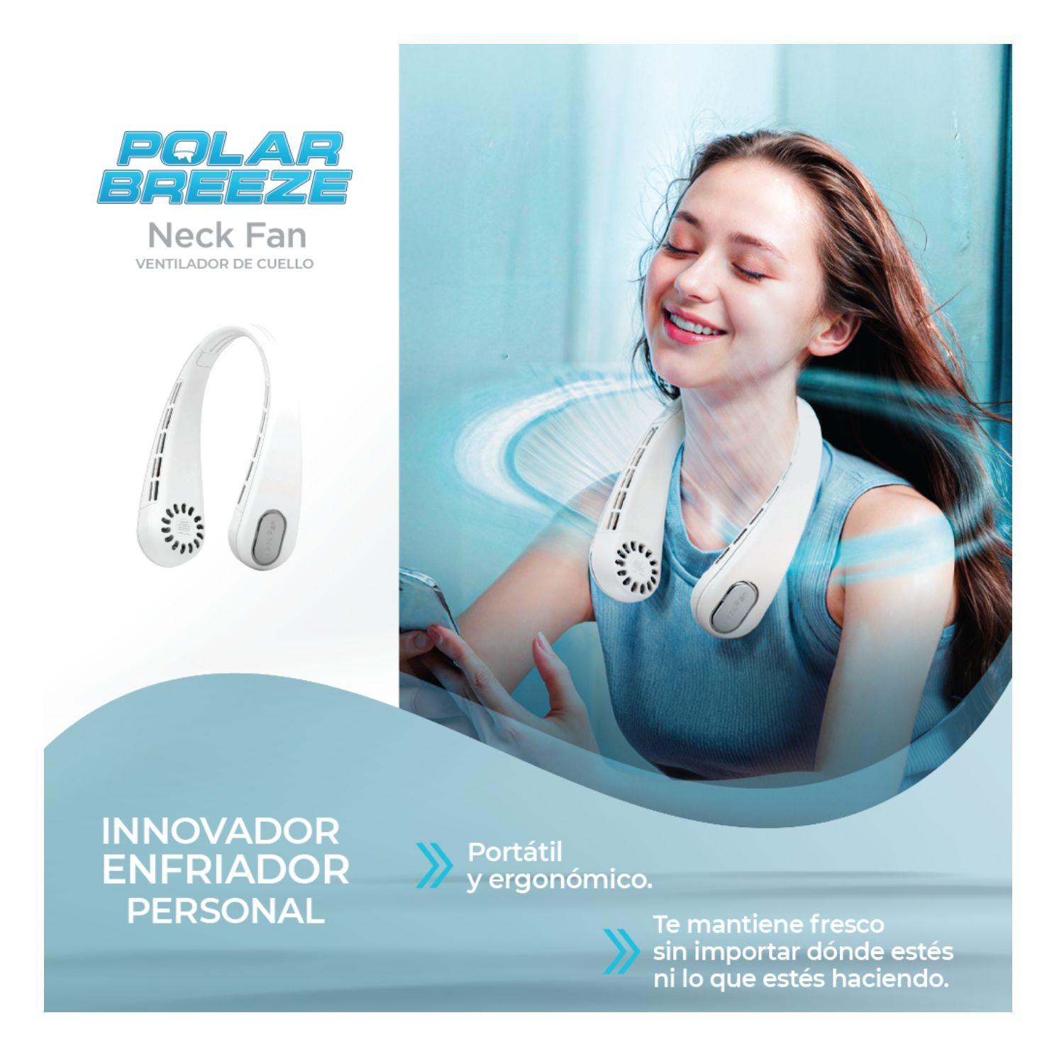 Ventilador para Cuello Portatil Polar Breeze Neck Ligero y Ergonomico 3 Niveles de Velocidad-3