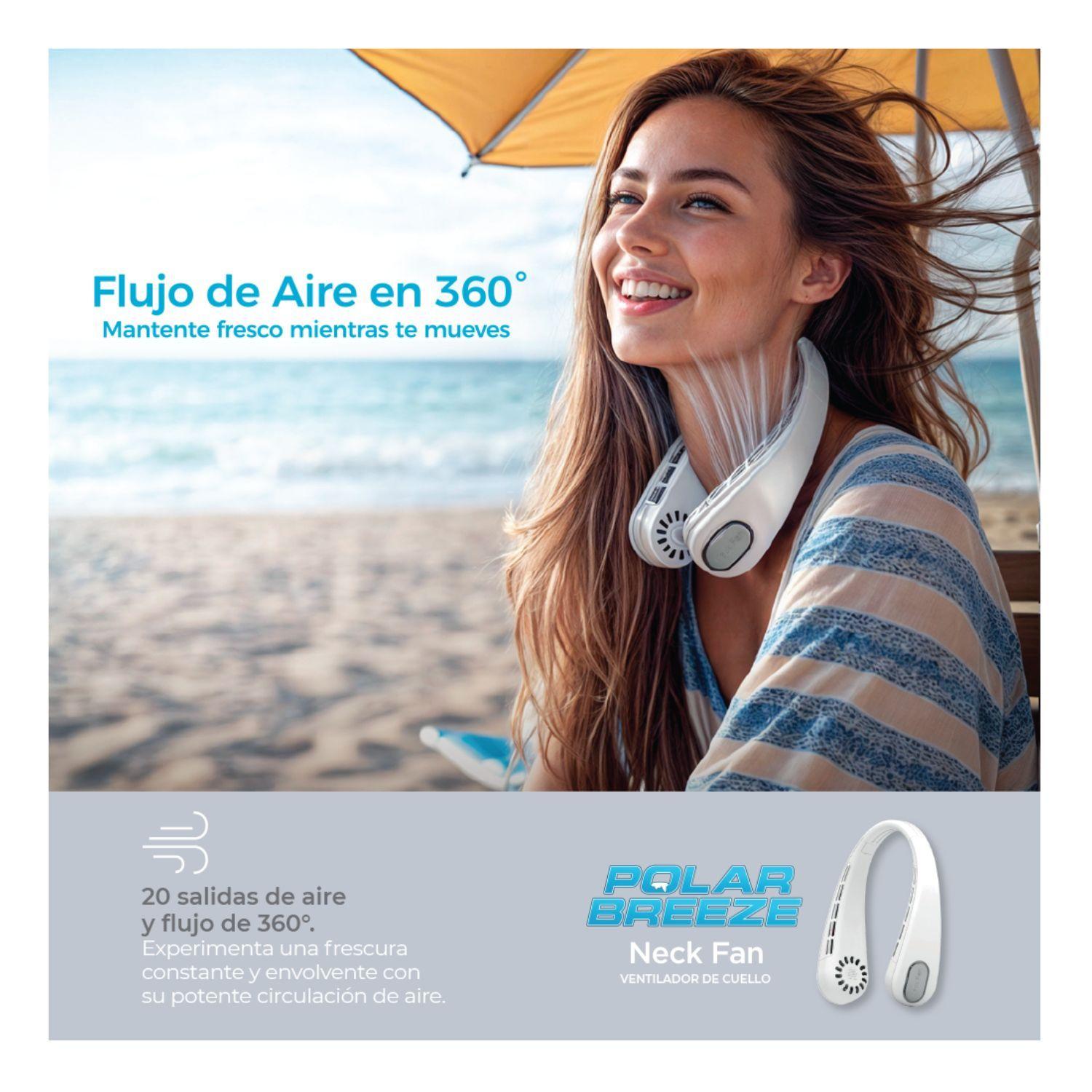 Ventilador para Cuello Portatil Polar Breeze Neck Ligero y Ergonomico 3 Niveles de Velocidad-5