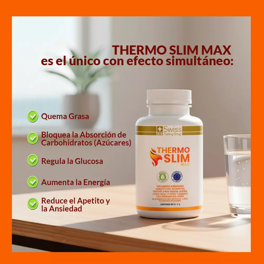 Suplemento Alimenticio Thermo Slim Quemador de Grasa 60 Capsulas Sin Azucar Con Ginseng Panax-3