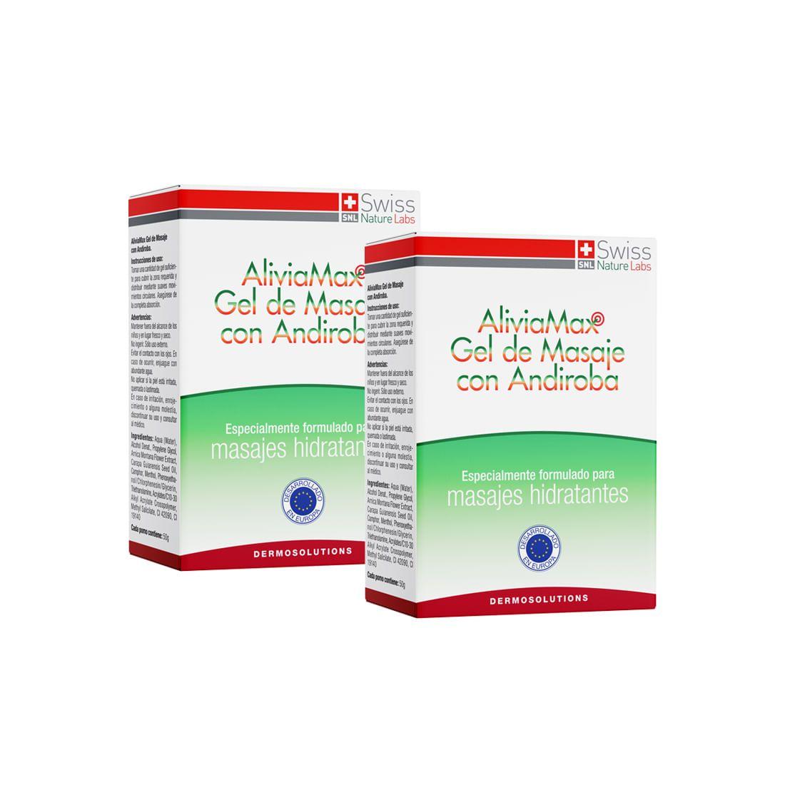 Aliviamax Gel de Masaje C/Andiroba para 2 Meses-0