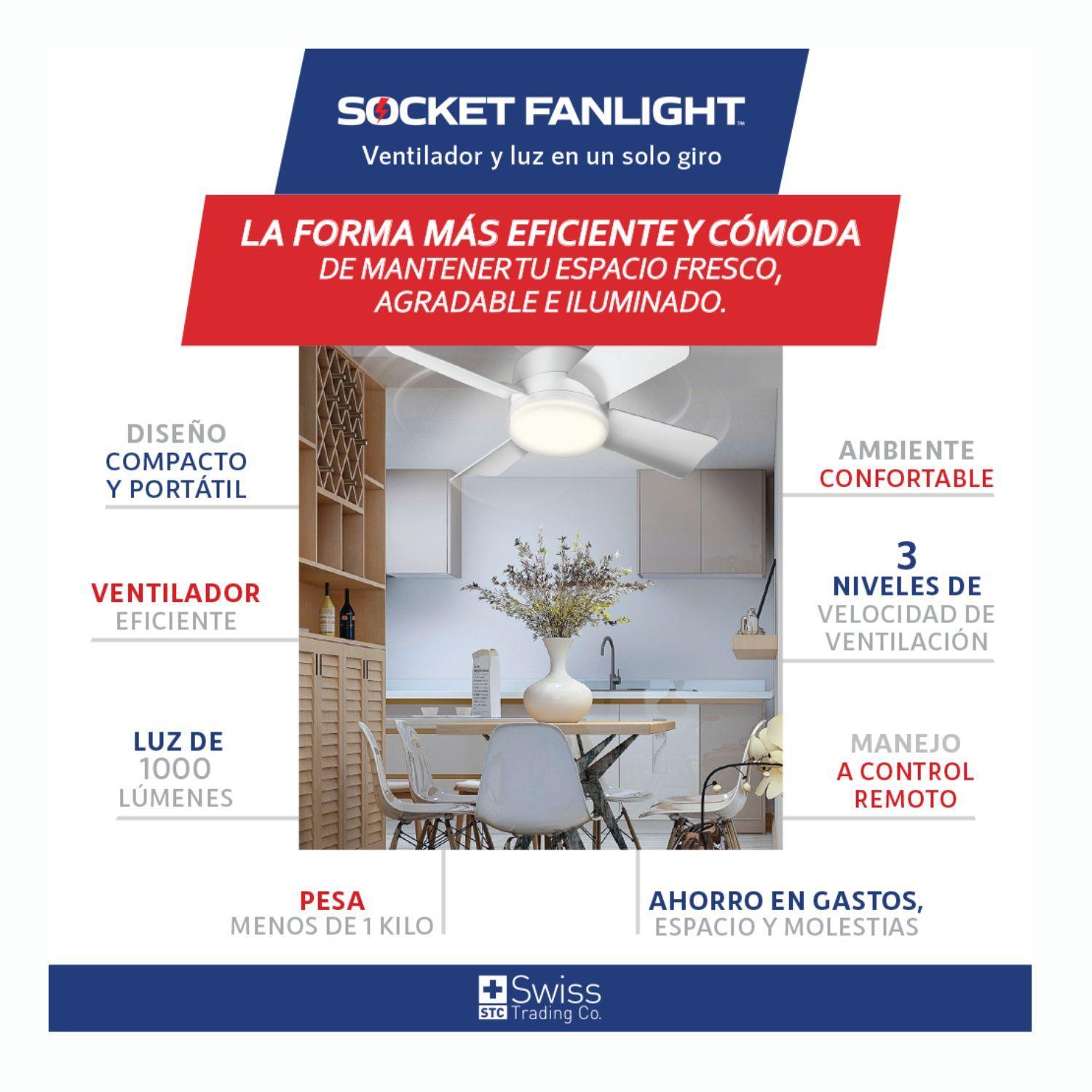 Socket Fan Ligth + 2do Socket Fan Ligth-4