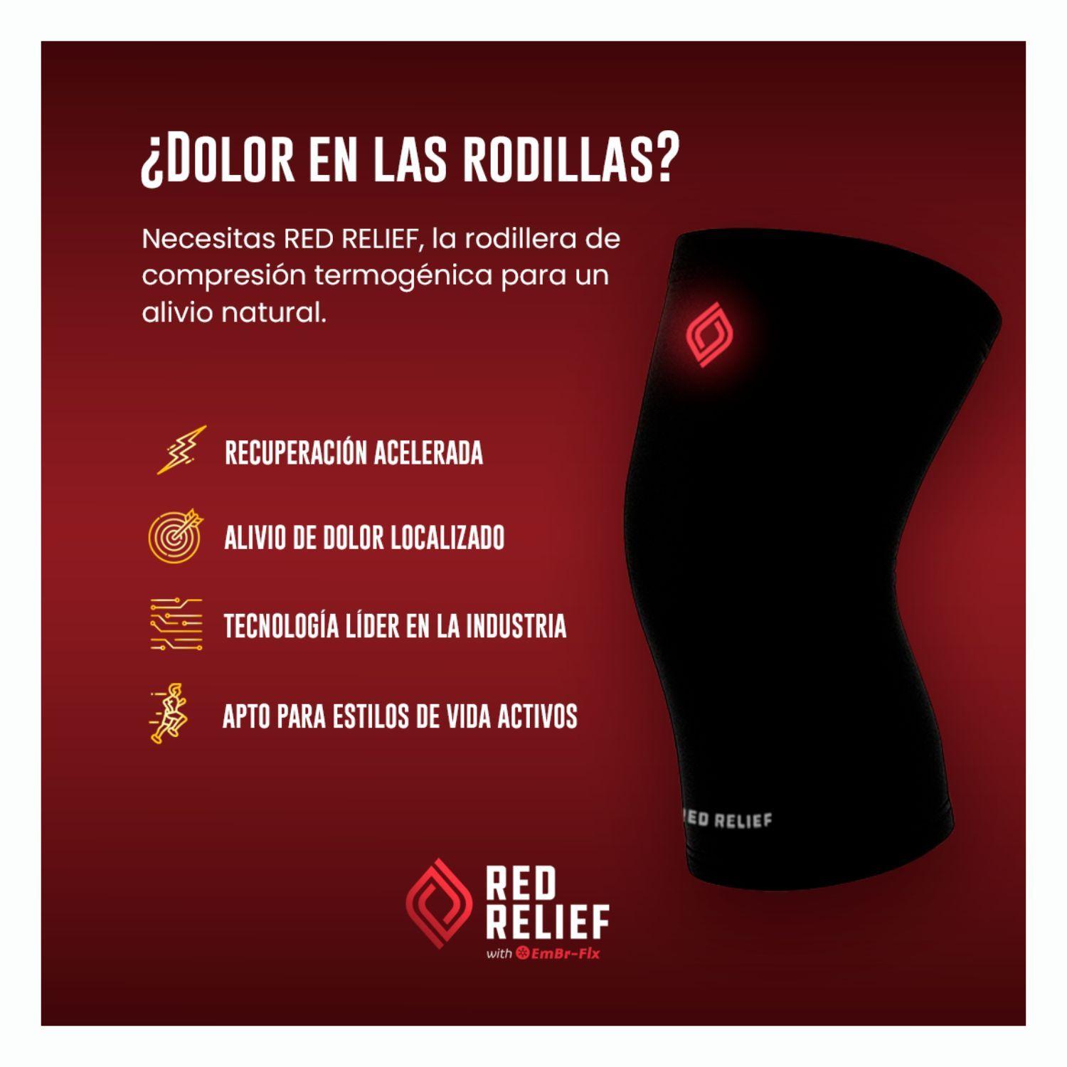 Red Relief Rodillera de Compresión Termogénica 2 Und.-6