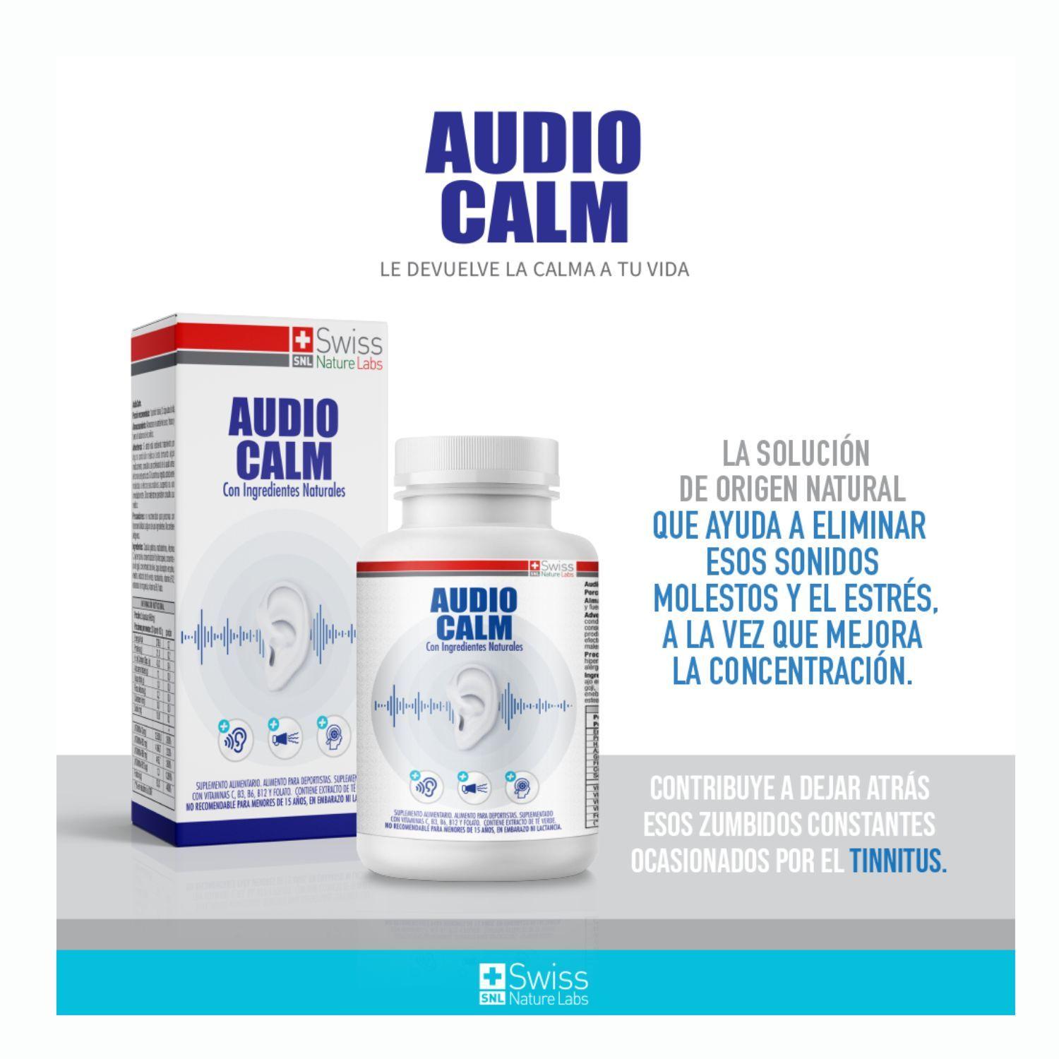 Pack 2 Suplemento Natural Tinnitus Audio Calm Salud Auditiva Alivio-4