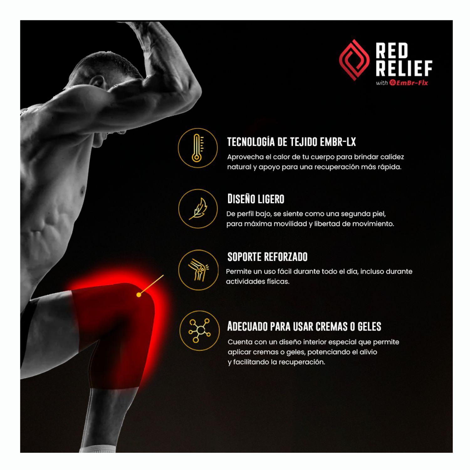 Red Relief Rodillera de Compresión Termogénica 1 Und.-2