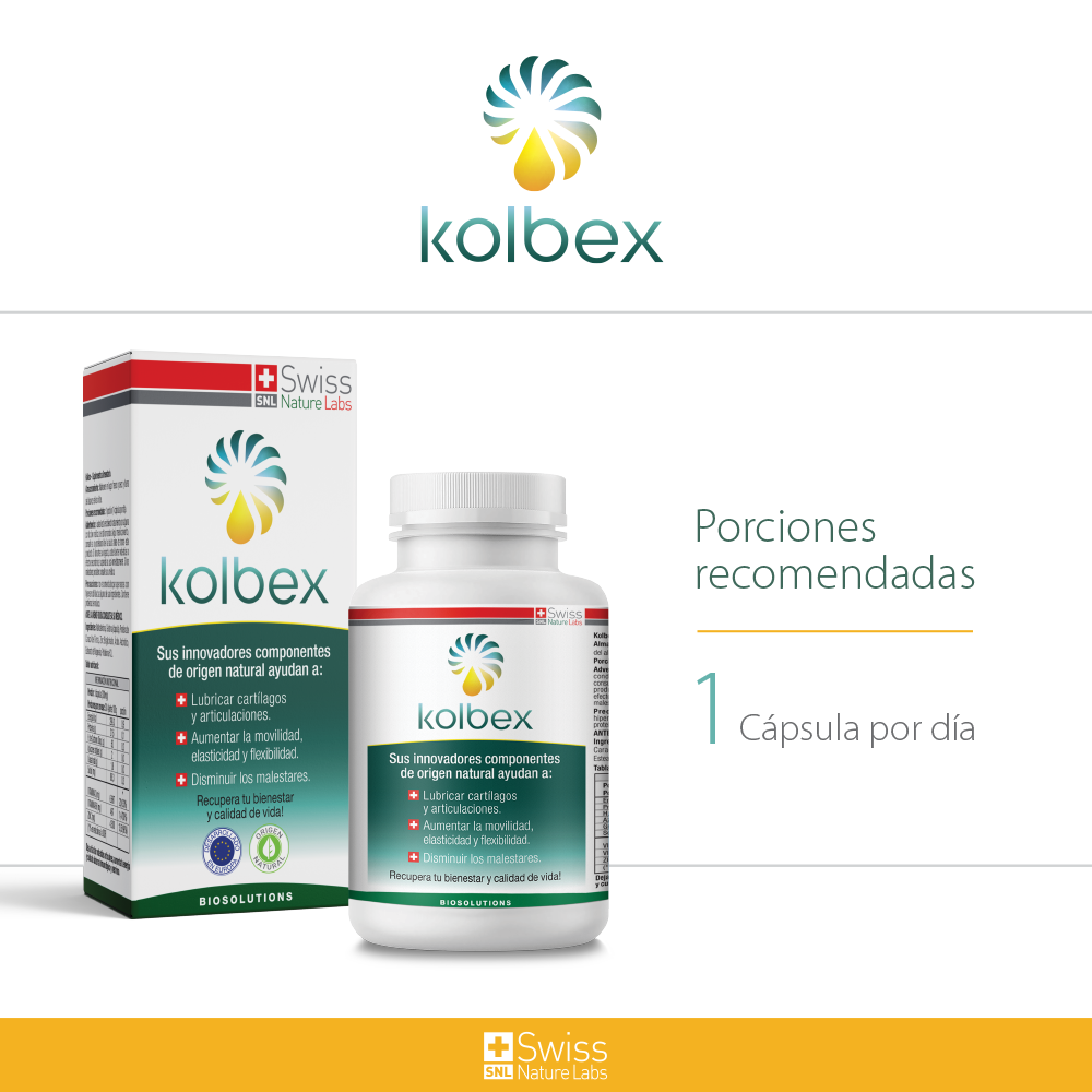 Suplemento Alimenticio Kolbex Dolor Articular Articulaciones 90 Cap-8