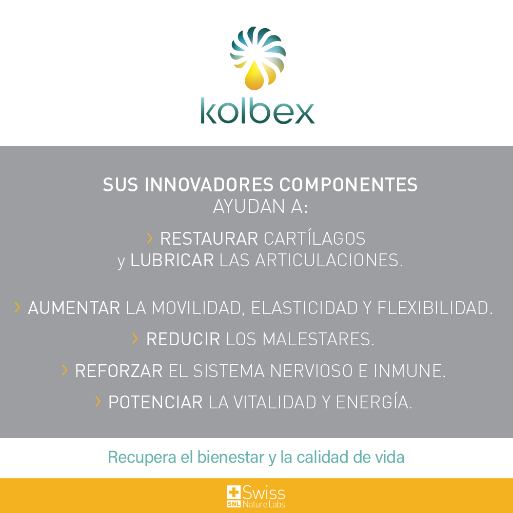 Suplemento Alimenticio Kolbex Dolor Articular Articulaciones 90 Cap-9
