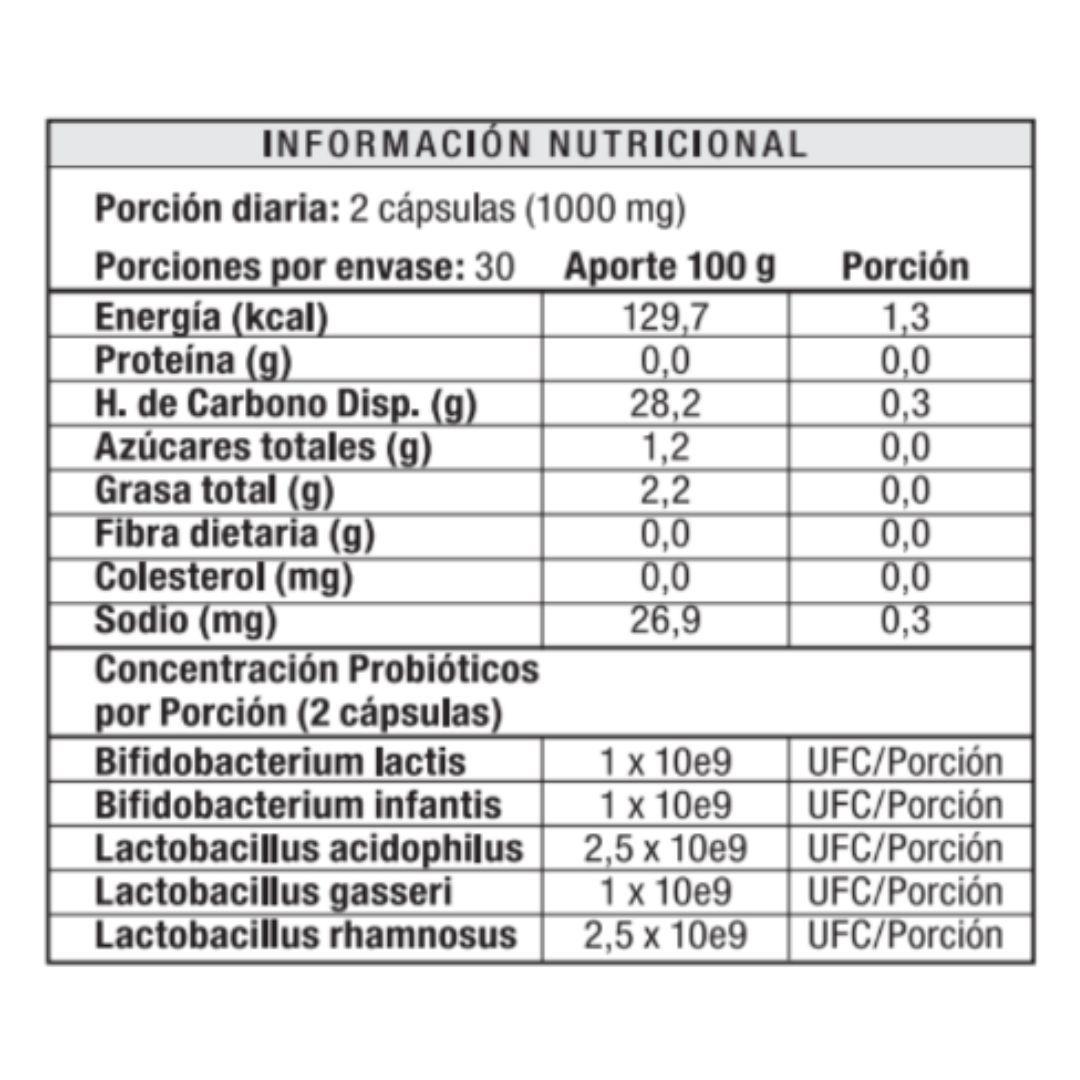 Complejo Natural de Probioticos Bacterium Plus Salud Intestinal 60 cap-3