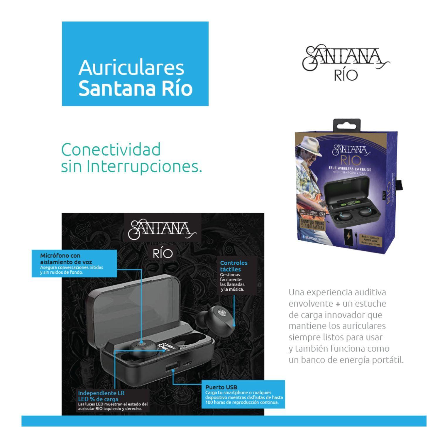Auriculares In Ear Inalambricos Santana Rio con Cargador-4