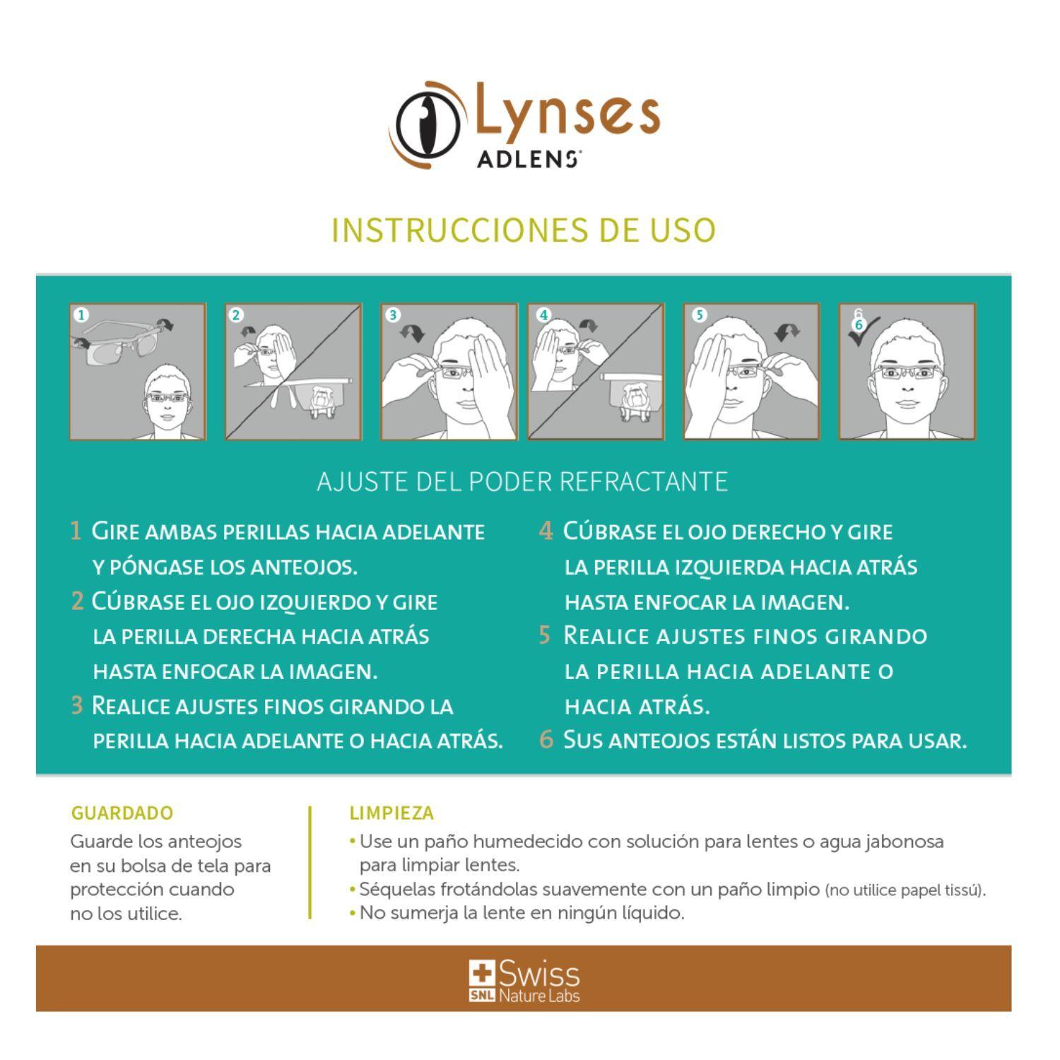 Pack 2 Anteojos Para Lentes, Ajustables Lynses Adlens Resistentes Con Filtro Ultra Block-4