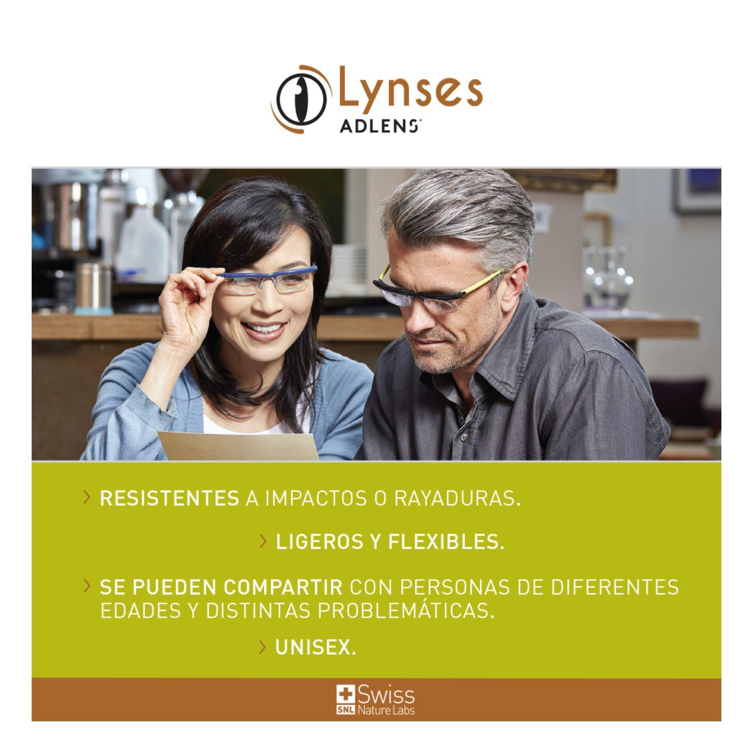 Pack 2 Anteojos Para Lentes, Ajustables Lynses Adlens Resistentes Con Filtro Ultra Block-5