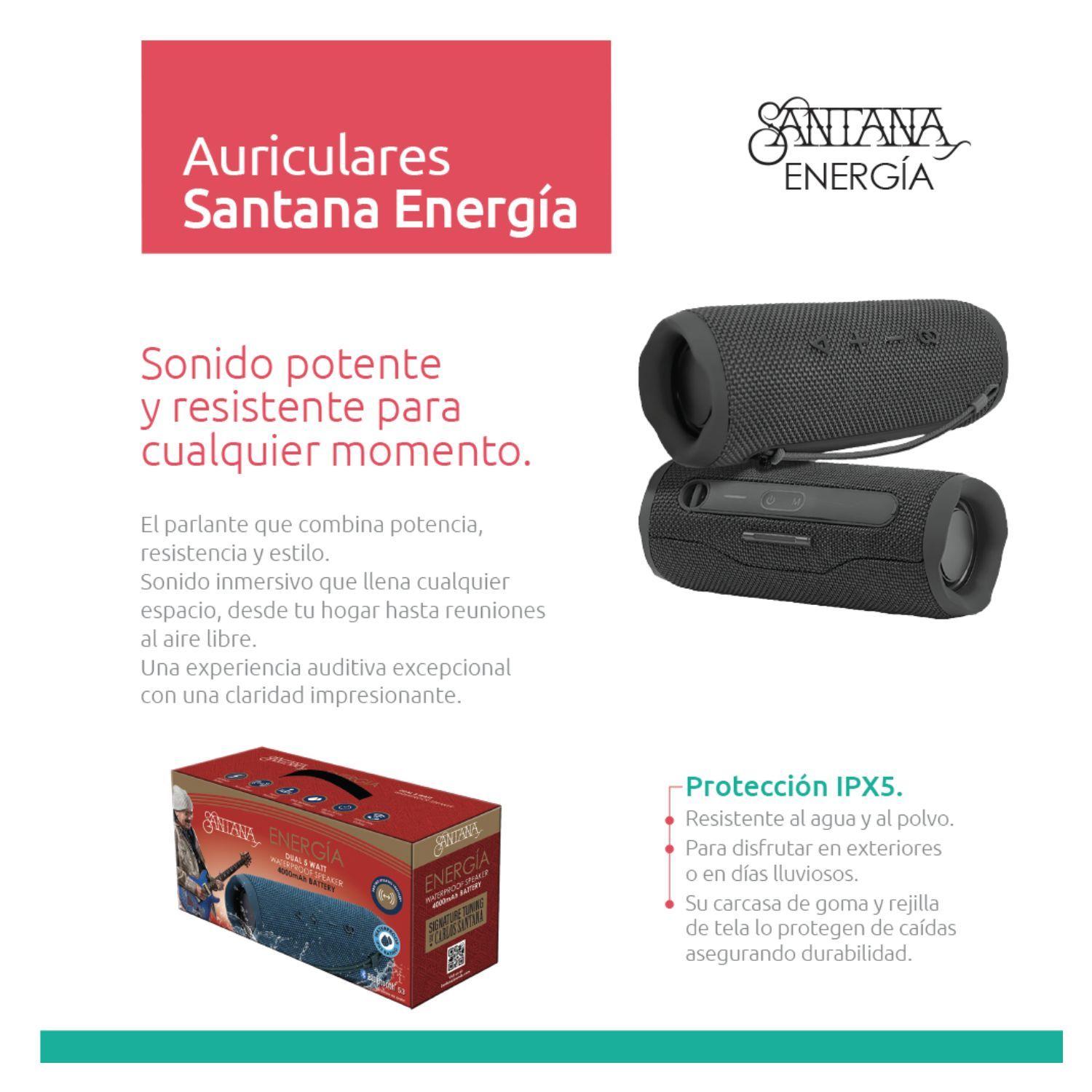 Parlante Portatil Santana Energia Bluetooth 5.3 Resistente al Agua-5