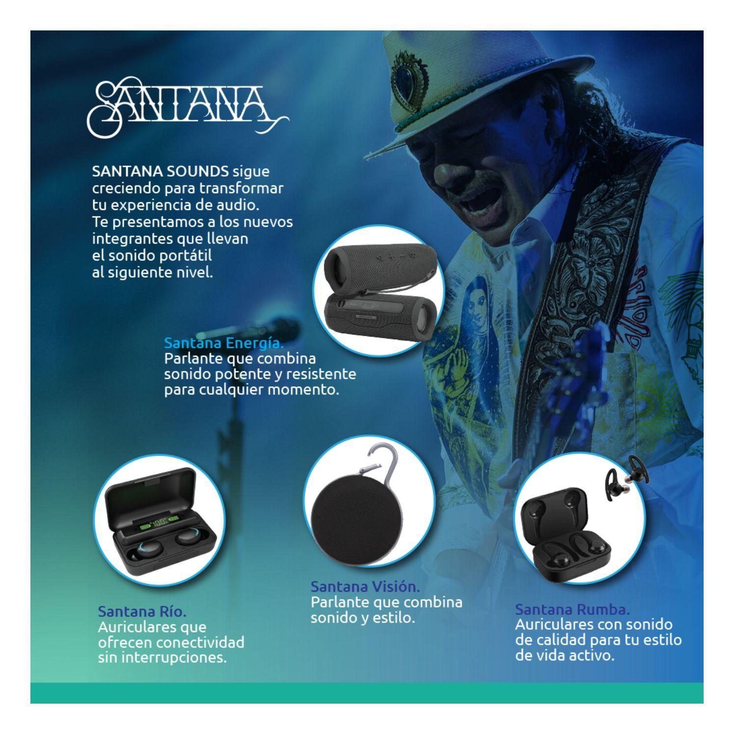 Parlante Portatil Santana Energia Bluetooth 5.3 Resistente al Agua-6