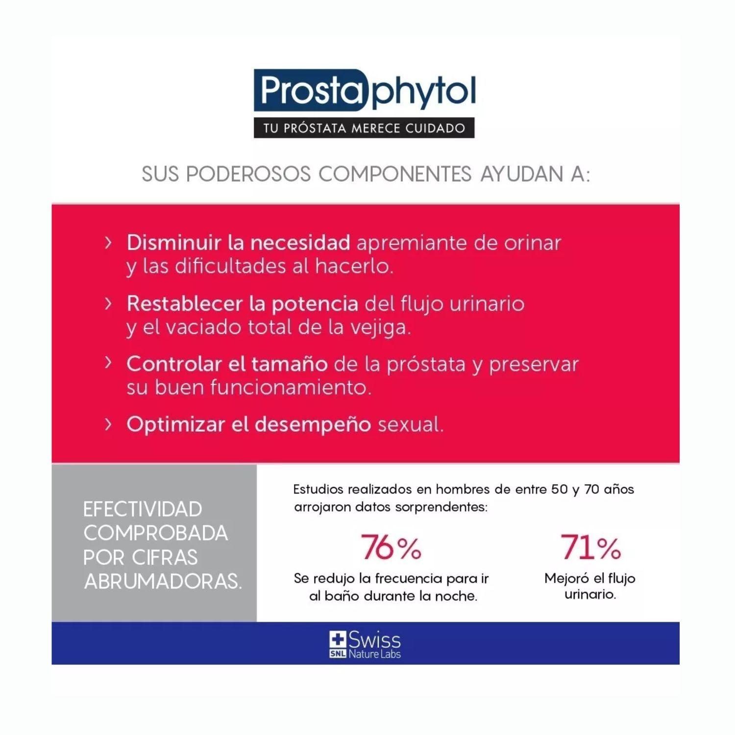 Suplemento Alimenticio Prostaphytol Salud Alivio Prostata 90 Capsulas-4