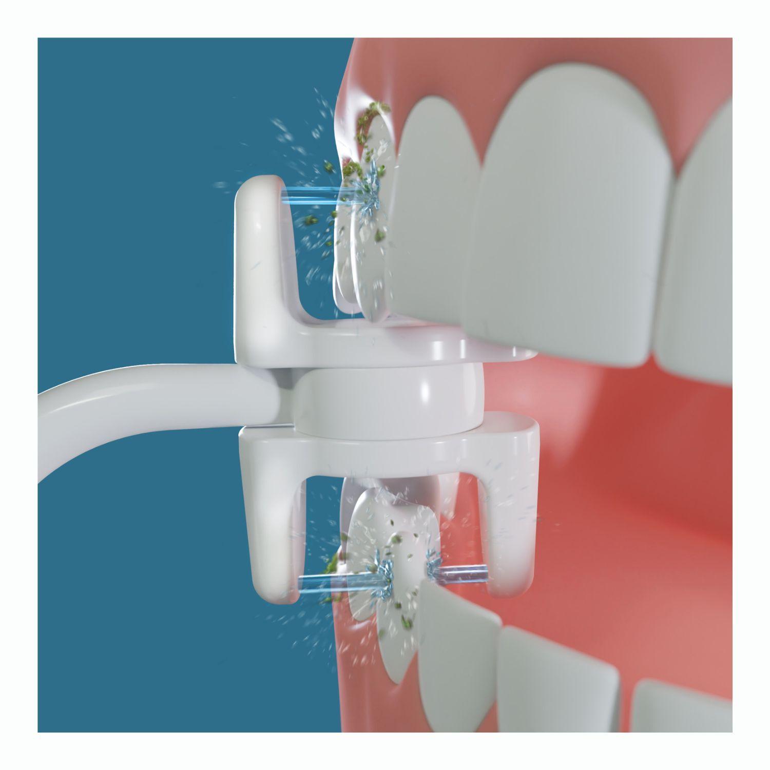 Miracle Smile Irrigador Dental Elecrico Portatil Inalambrico con 3 Cabezales y 3 Niveles de Presion-7