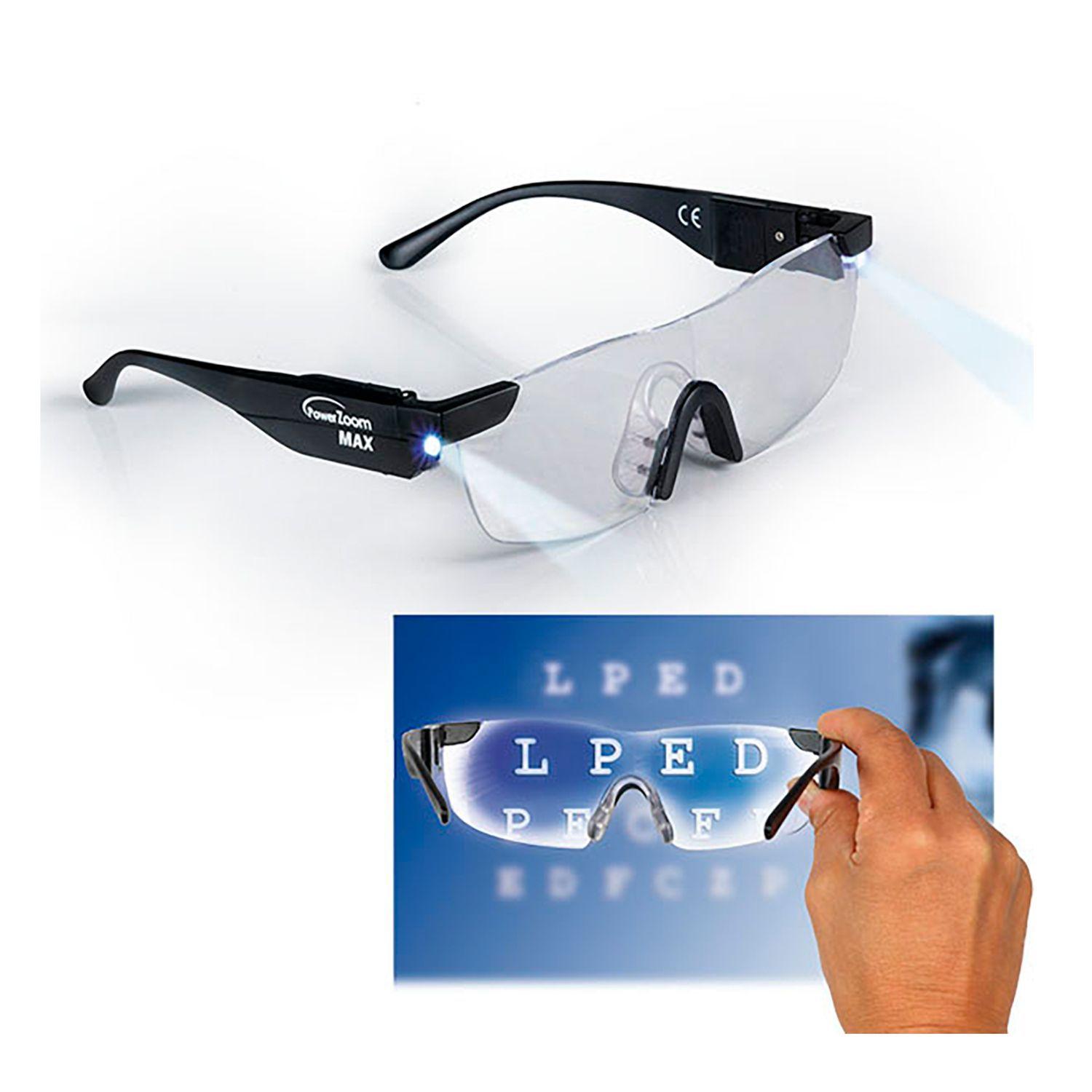Set 2 Anteojos Power Zoom Max Anteojos con luces LED Integradas Resistentes + Lentes de Sol-6