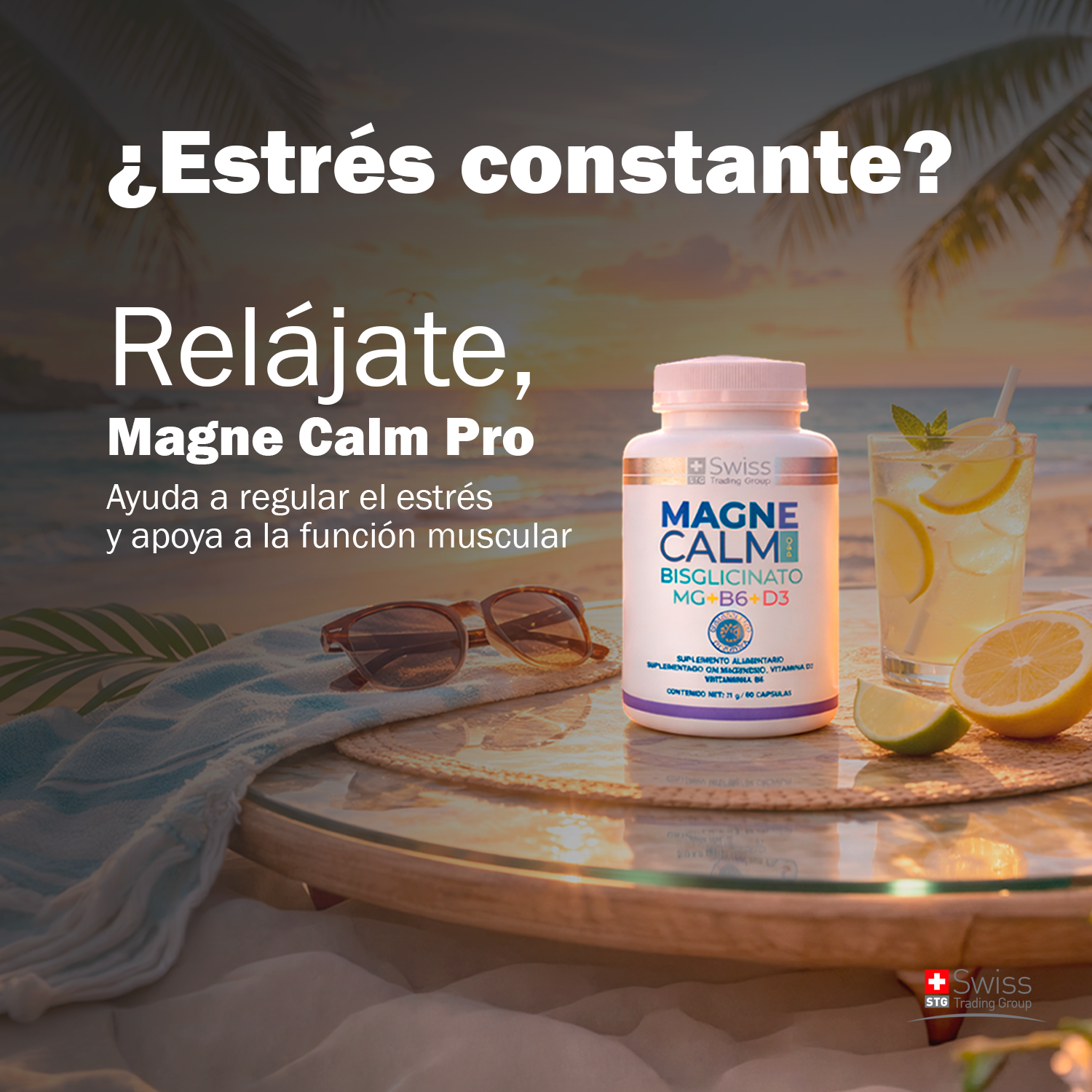 Magnecalm Pro Magnesio Bisglicinato 60 Caps Antiestres-3