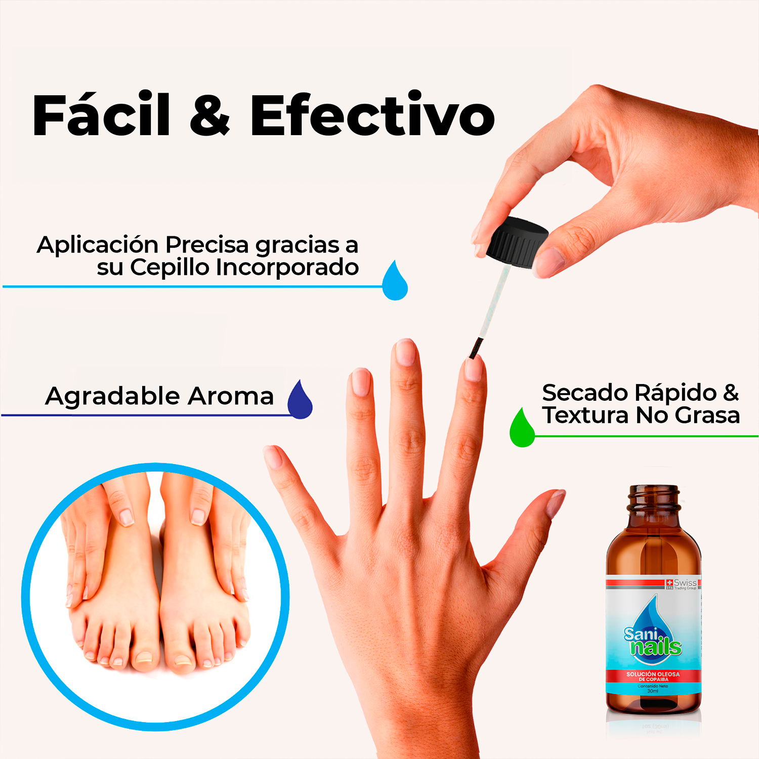 Sani Nails Ayuda a combatir los hongos de las uñas Pack 2x30 ml-5