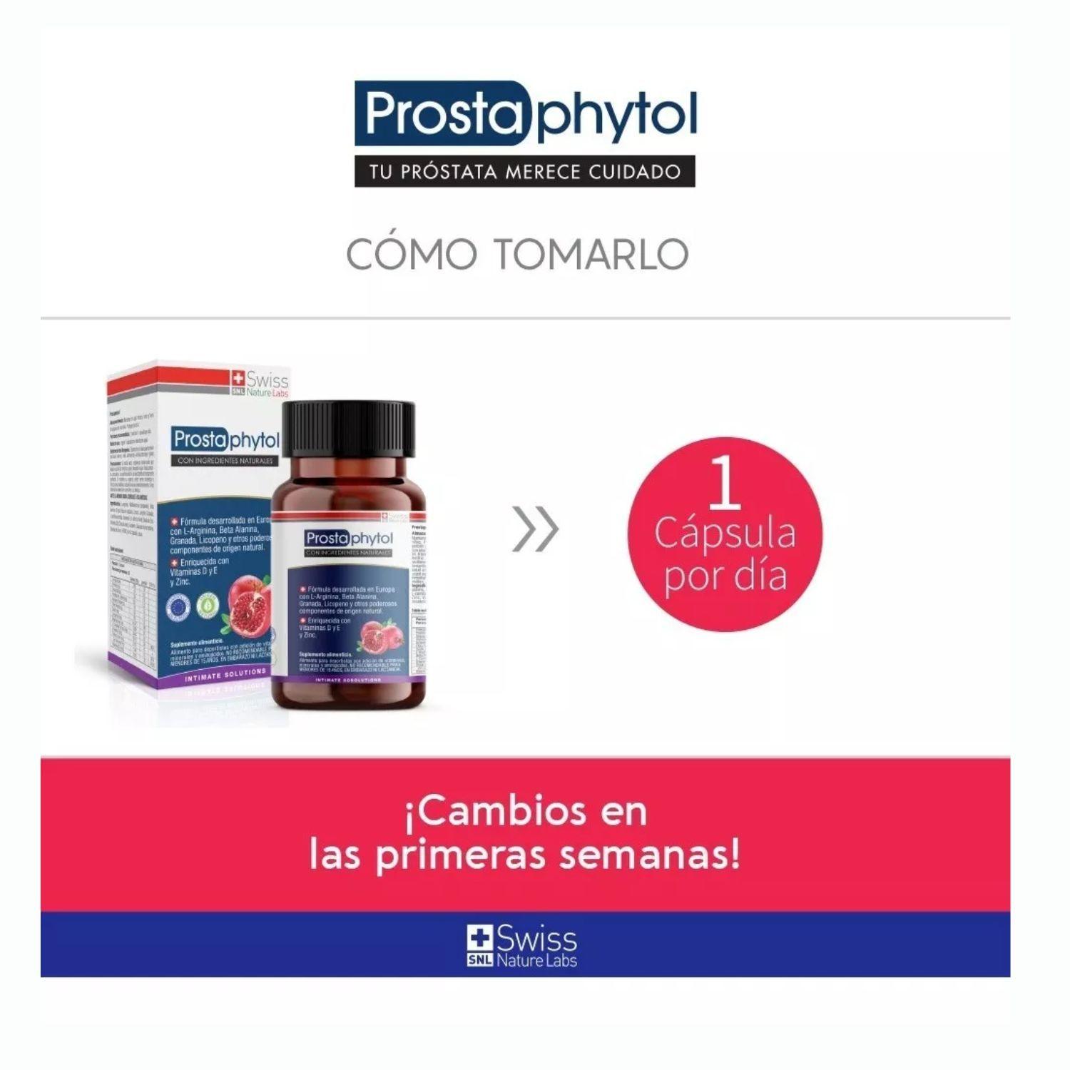 Suplemento Alimenticio Prostaphytol Salud Alivio Prostata 60 Capsulas-5