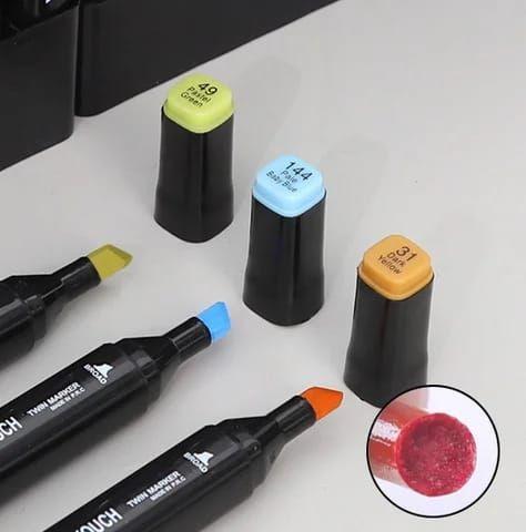 Set De Marcadores 60 Piezas Color Doble Punta Fina Y Gruesa-3