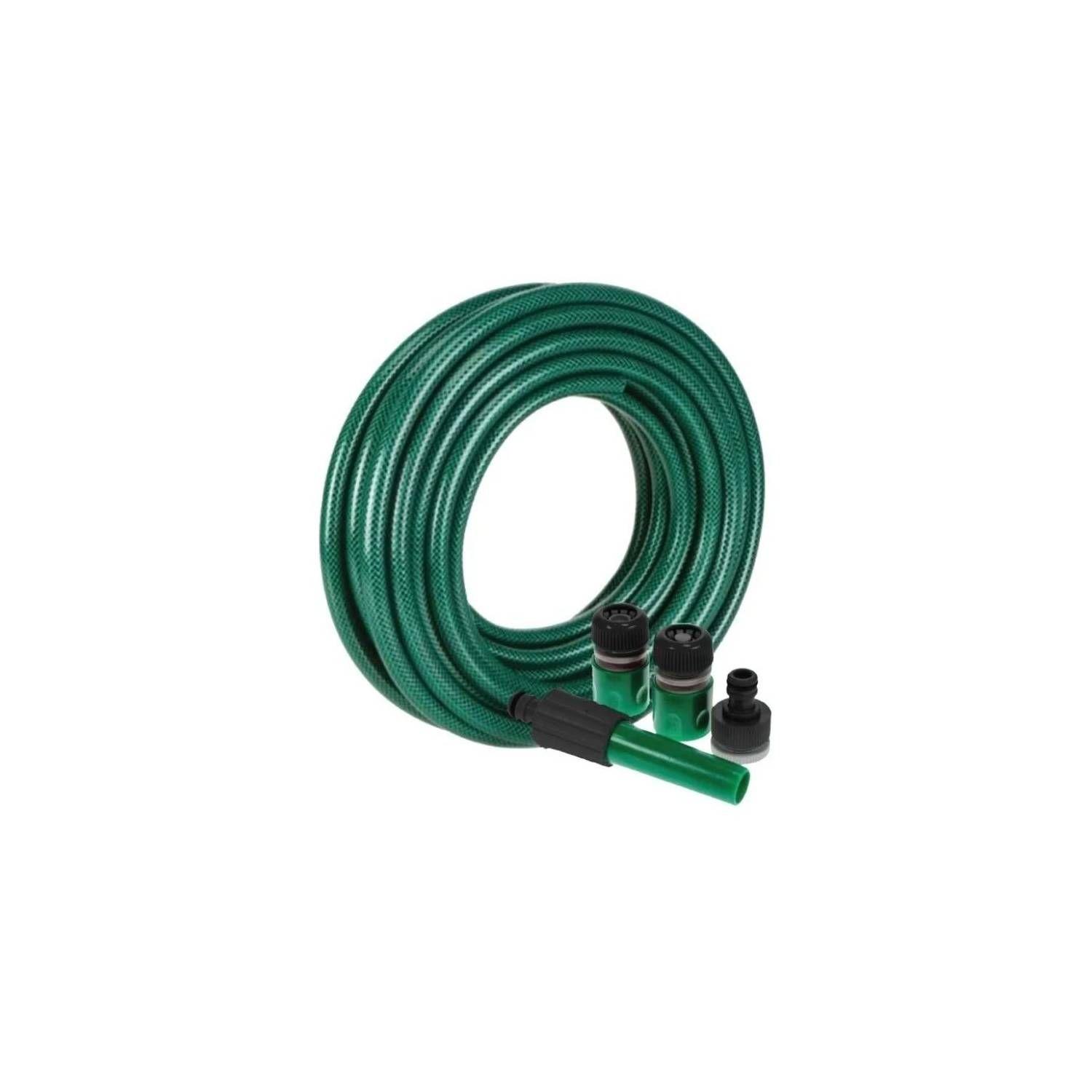 Manguera Reforzada 1/2 Pulgada 30 Mts Mas Pistola Y Acoples-0