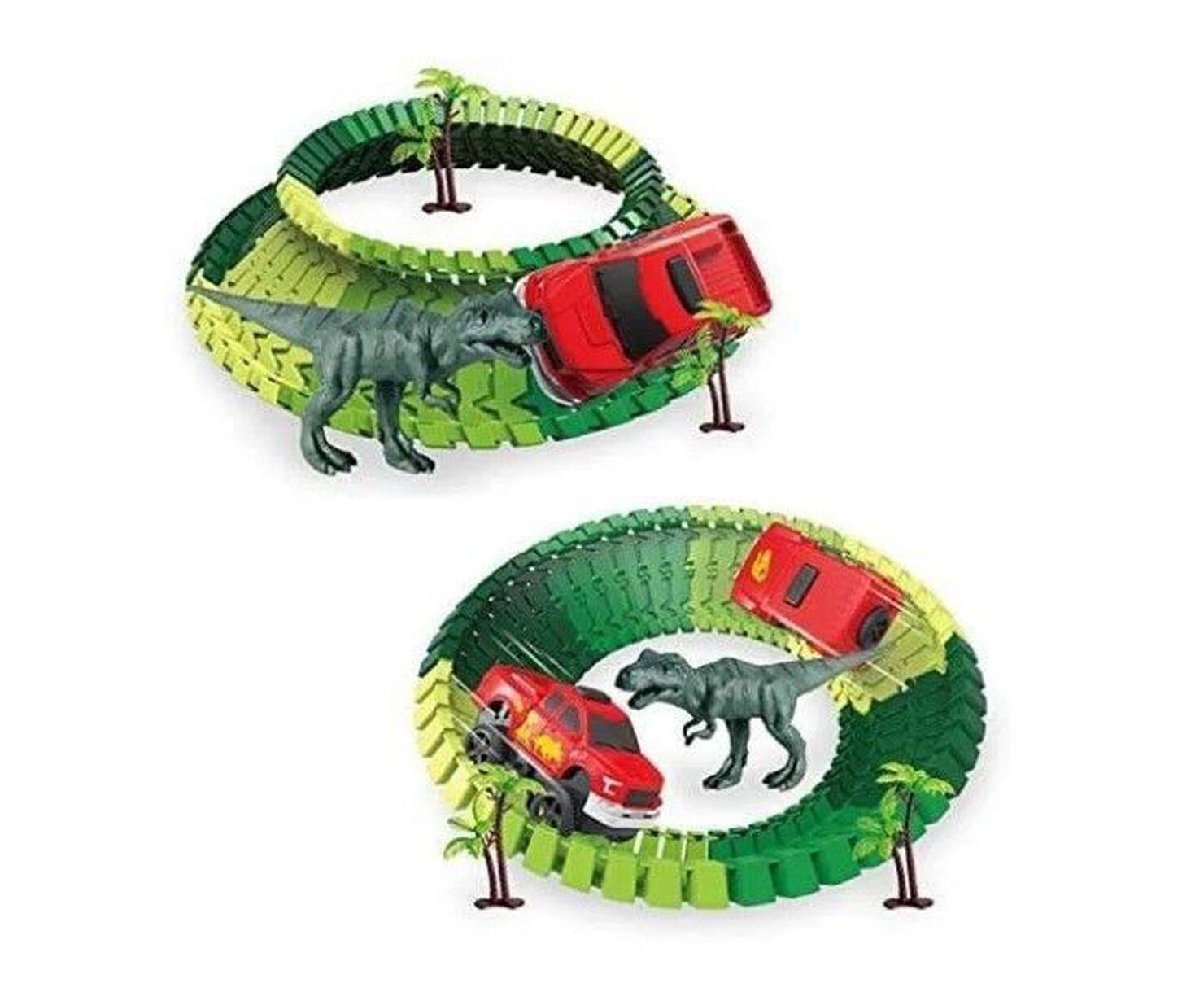 Pista Dinosaurio 4 Metros De Largo Aprox 195pcs Co-4